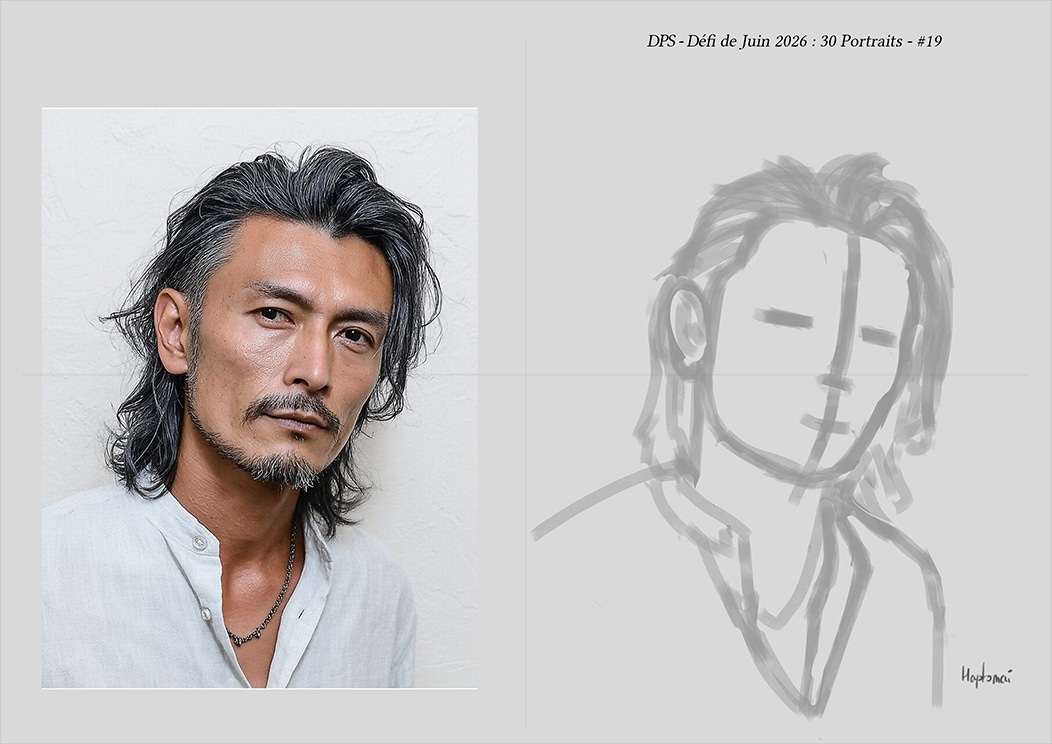 Défis de juin 2026 - Portrait du jour #19 par HaptoMai