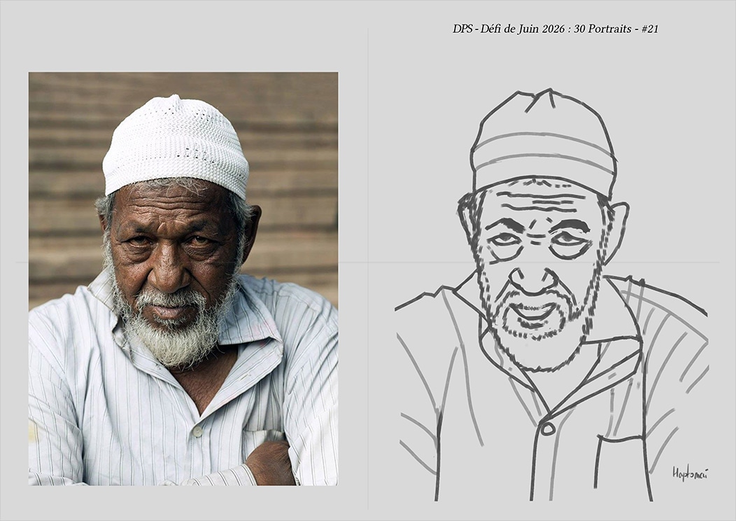 Défis de juin 2026 - Portrait du jour #21 par HaptoMai