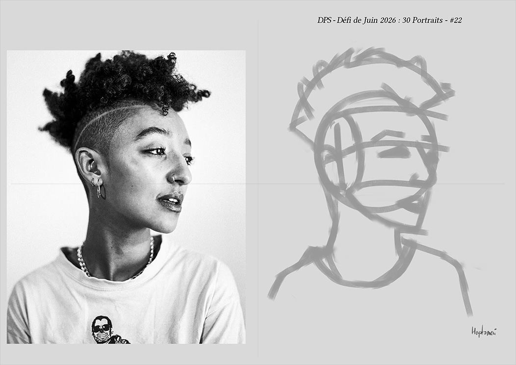 Défis de juin 2026 - Portrait du jour #22 par HaptoMai