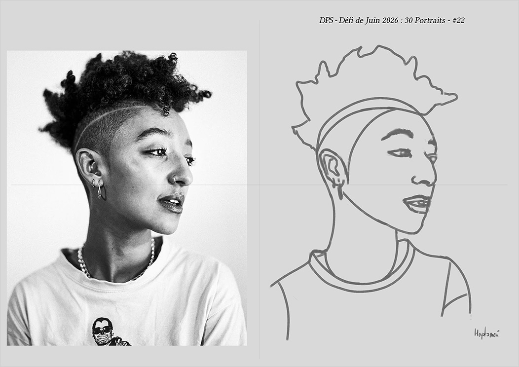 Défis de juin 2026 - Portrait du jour #22 par HaptoMai