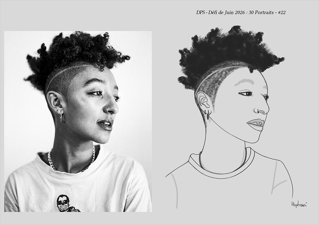 Défis de juin 2026 - Portrait du jour #22 par HaptoMai