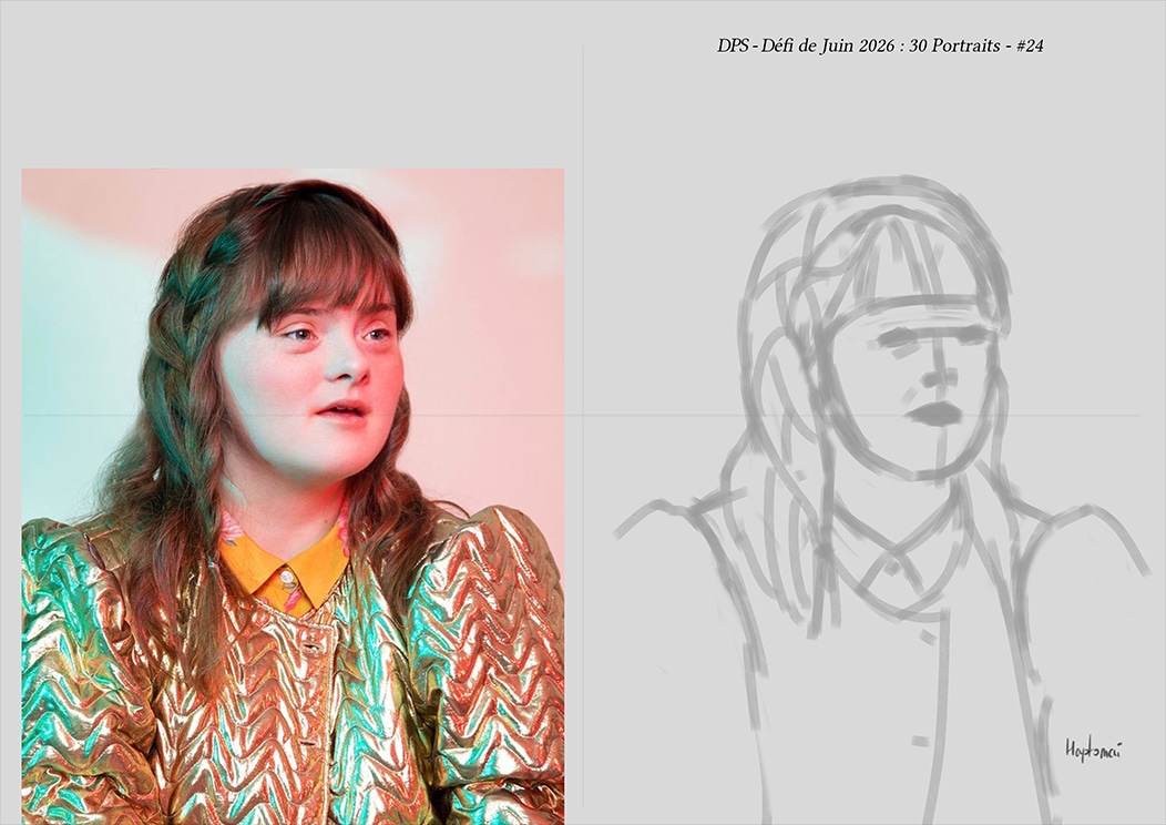 Défis de juin 2026 - Portrait du jour #24 par HaptoMai