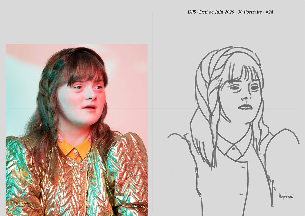 Défis de juin 2026 - Portrait du jour #24 par HaptoMai