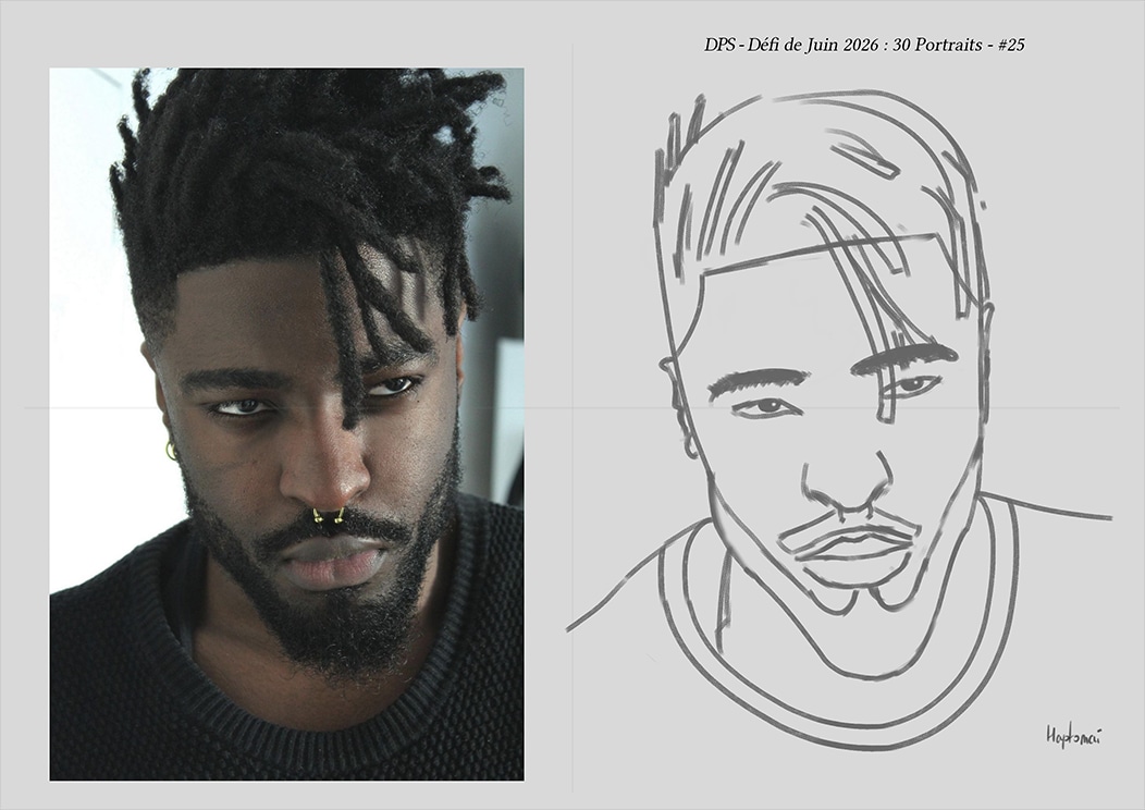 Défis de juin 2026 - Portrait du jour #25 par HaptoMai