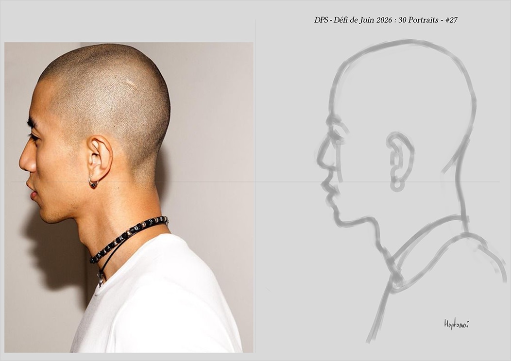 Défis de juin 2026 - Portrait du jour #27 par HaptoMai