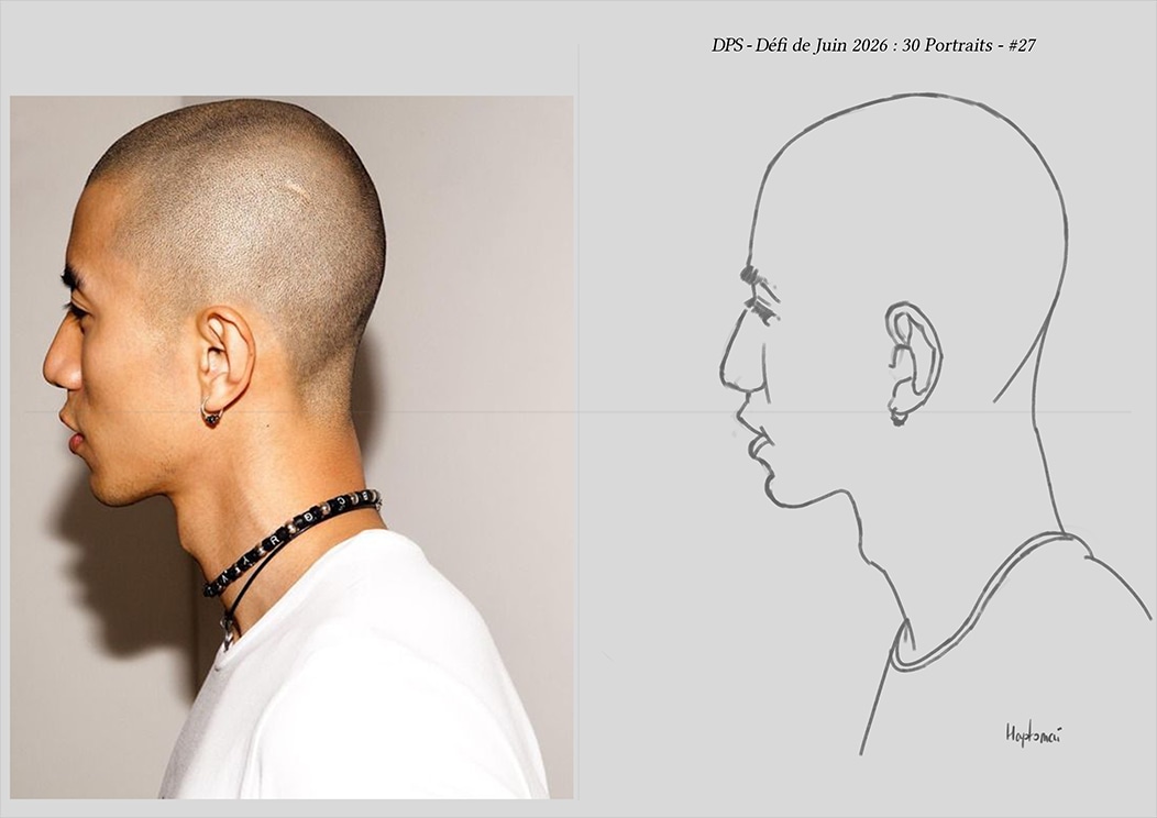 Défis de juin 2026 - Portrait du jour #27 par HaptoMai