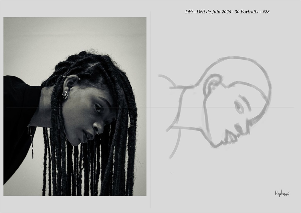 Défis de juin 2026 - Portrait du jour #28 par HaptoMai