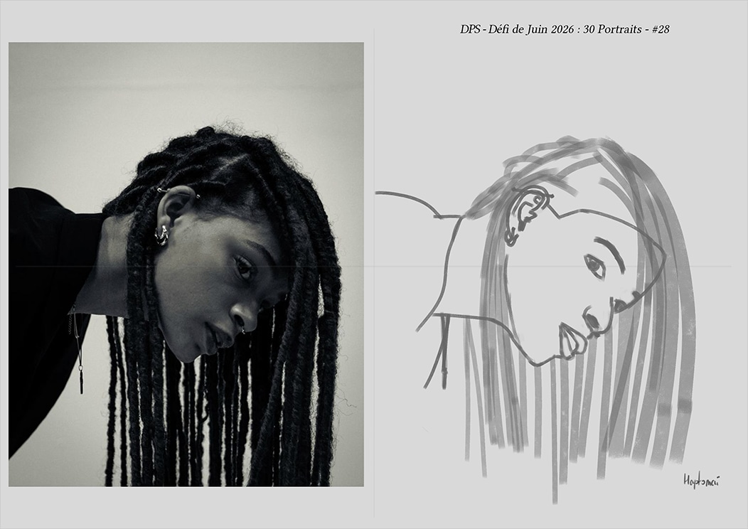 Défis de juin 2026 - Portrait du jour #28 par HaptoMai