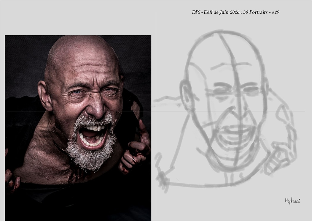 Défis de juin 2026 - Portrait du jour #29 par HaptoMai