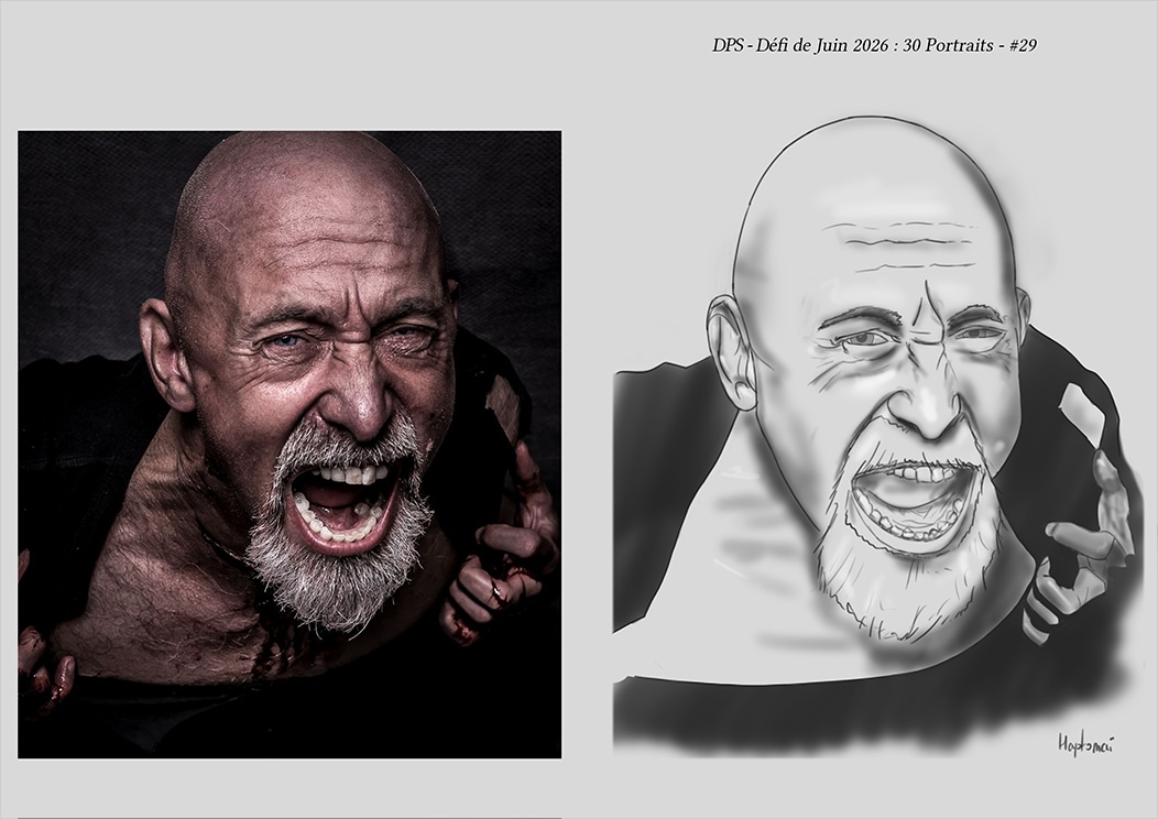 Défis de juin 2026 - Portrait du jour #29 par HaptoMai