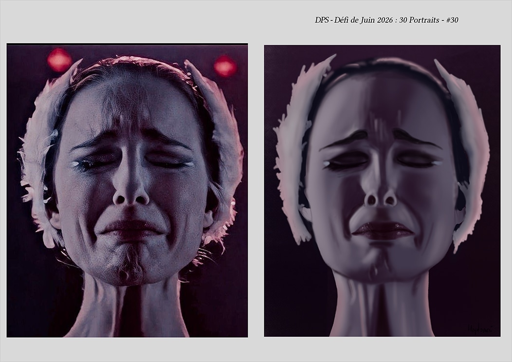 Défis de juin 2026 - Portrait du jour #30 par HaptoMai