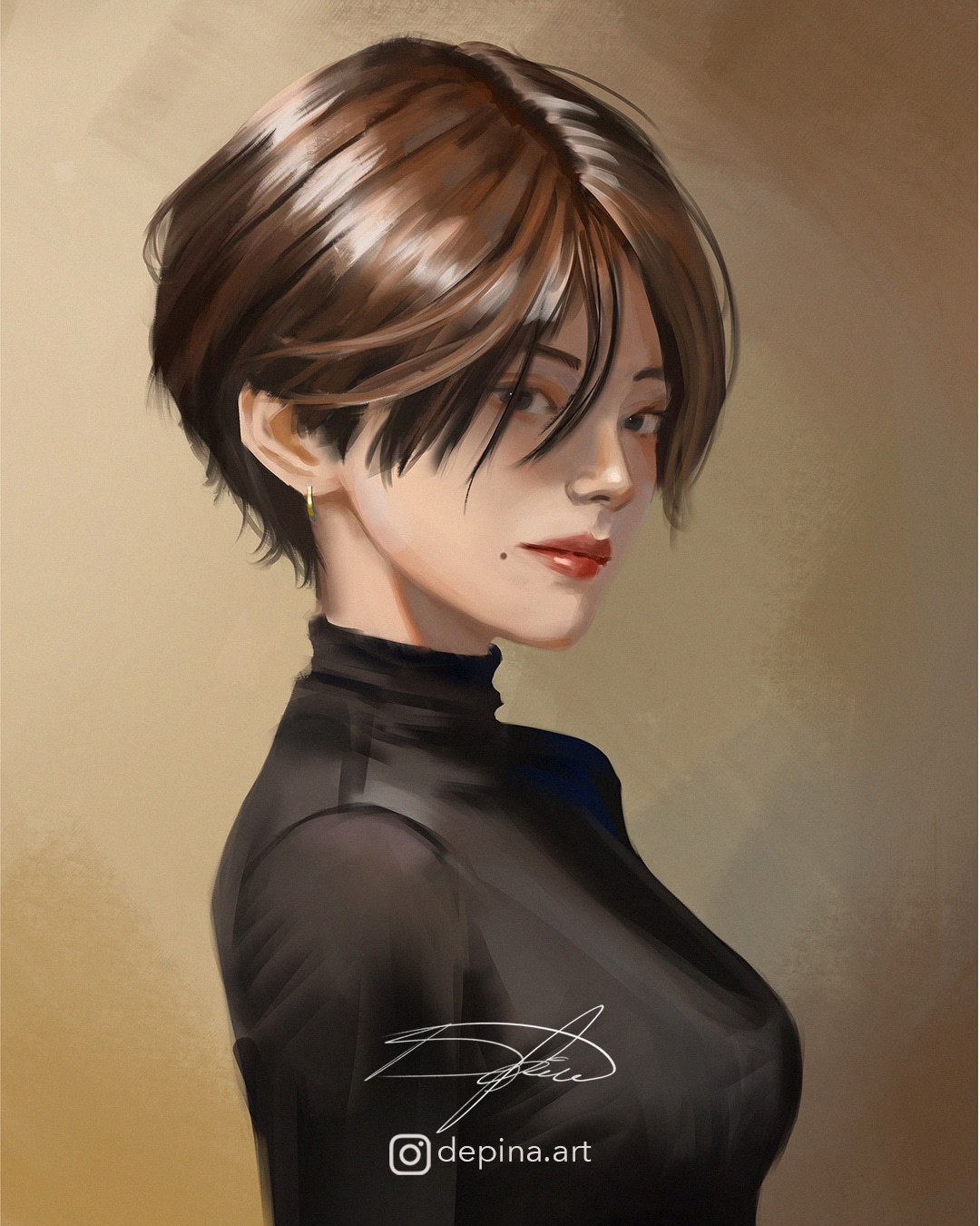 étude portrait par eska