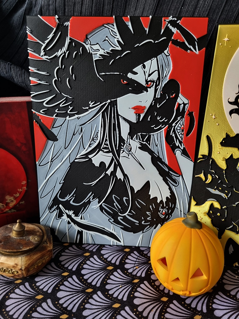 Design illustration 3D - Crow sorceress par nogarra