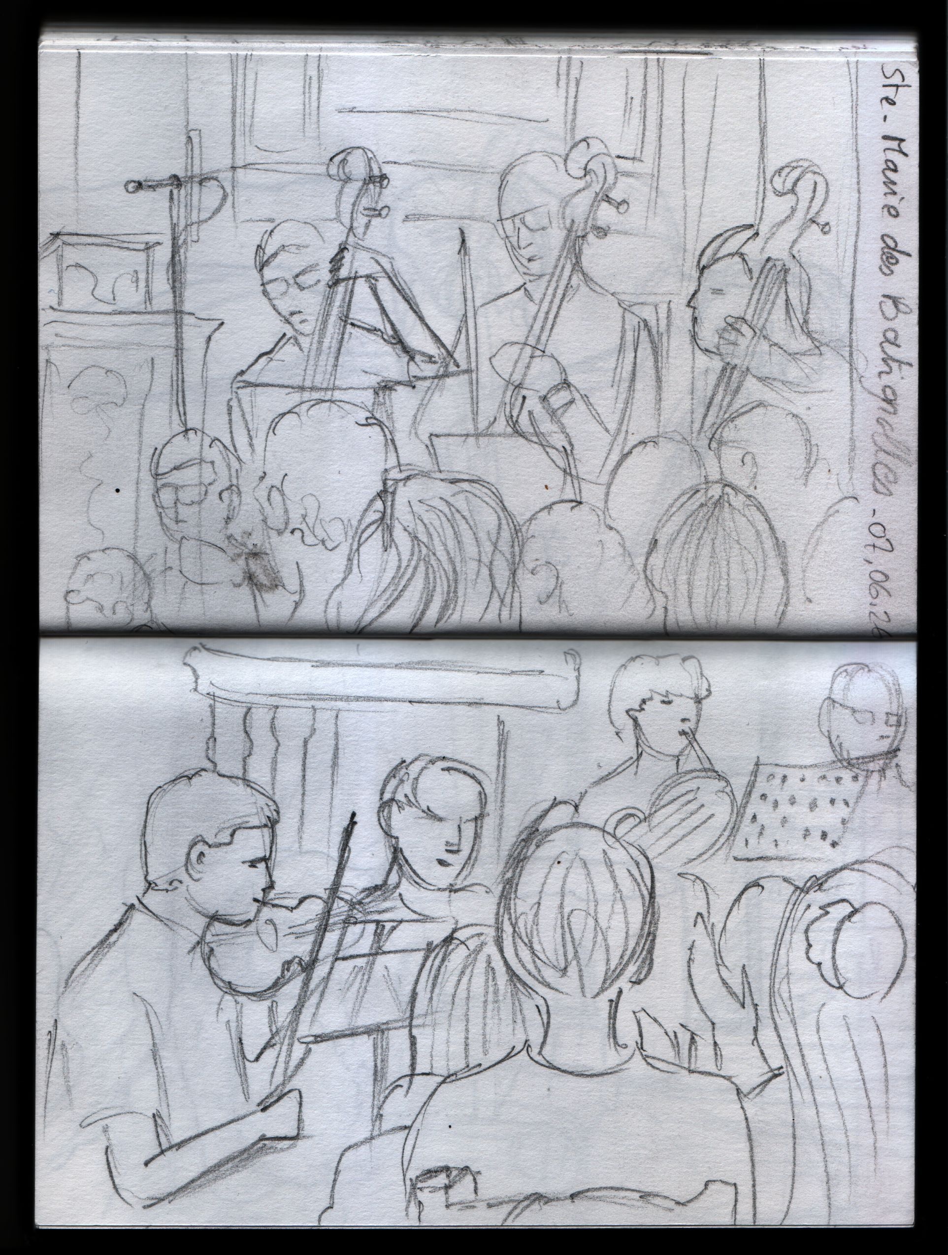 Croquis de concerts par Laurence Veron-Dor