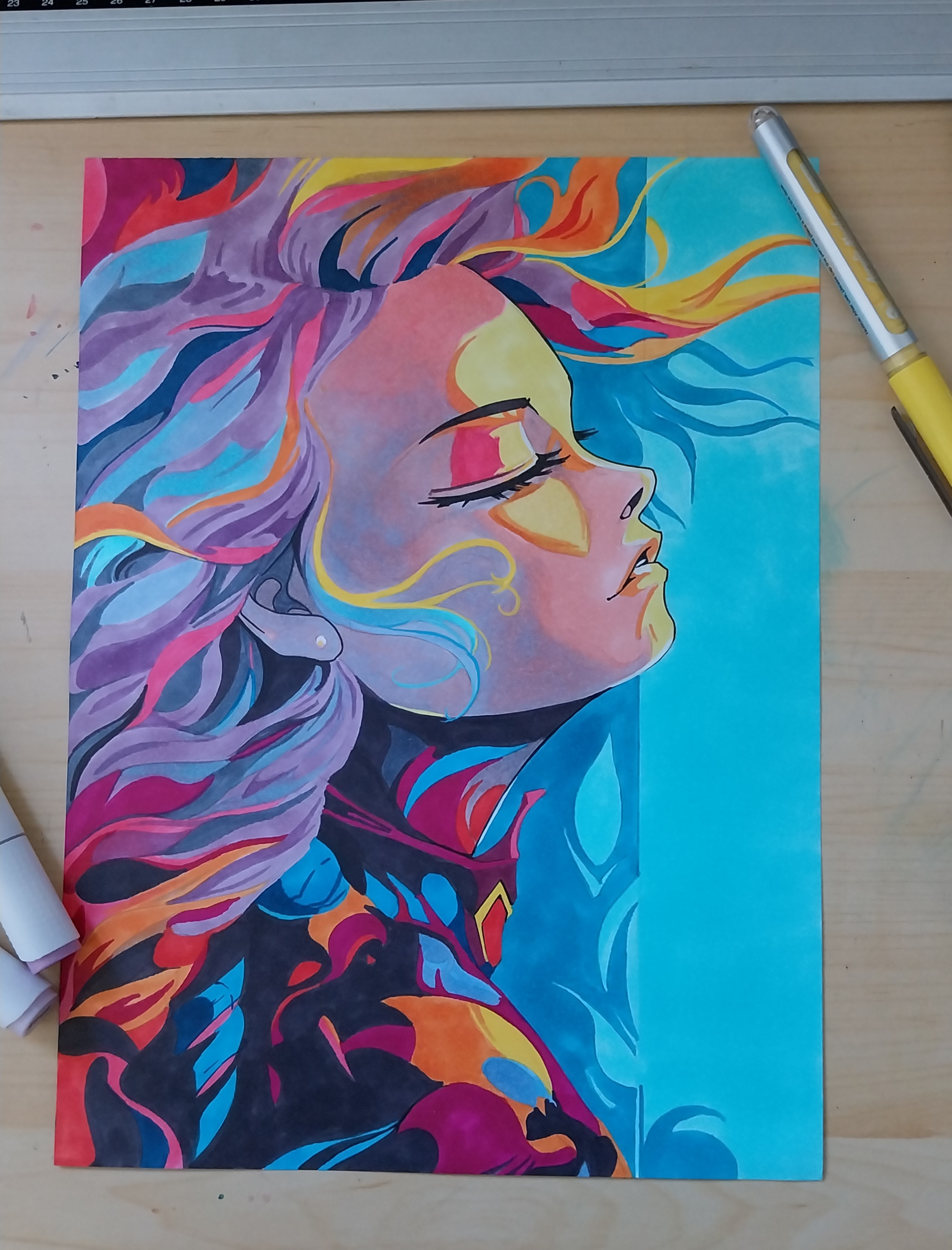 Portrait couleur par Sophie