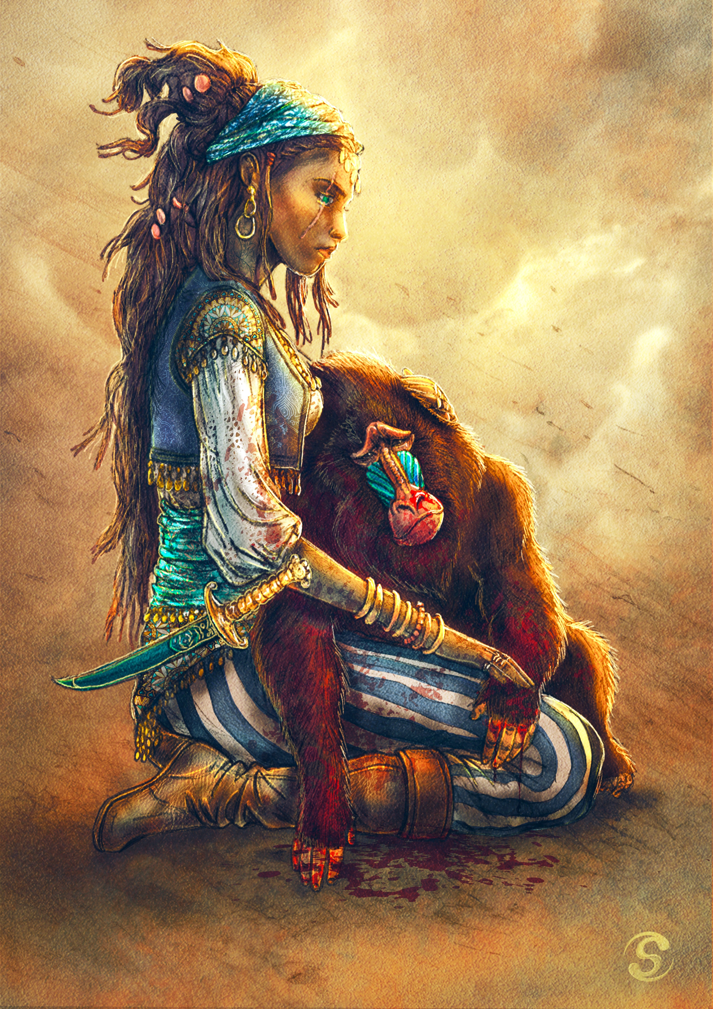 Lame bleue - La rencontre par stefou