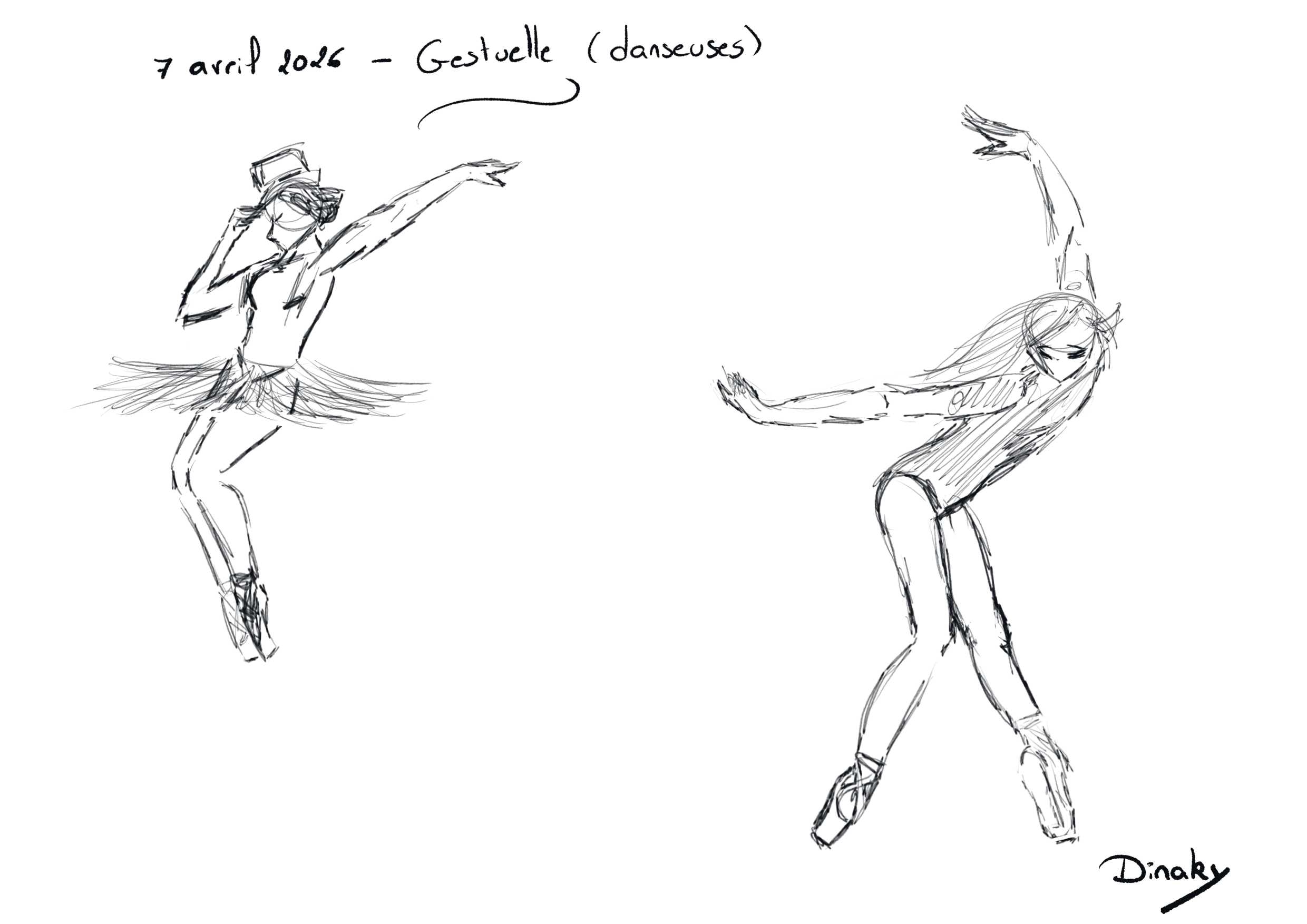 Défi avril - 7-04 - Gestuelle #1 - Danseuses (~15mins) par dinaky