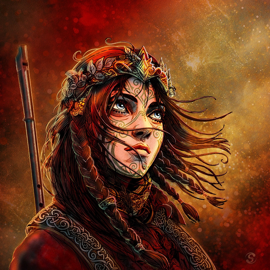 La musicienne celtique par stefou