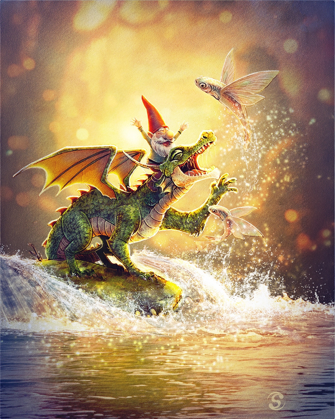 le dragon pecheur par stefou