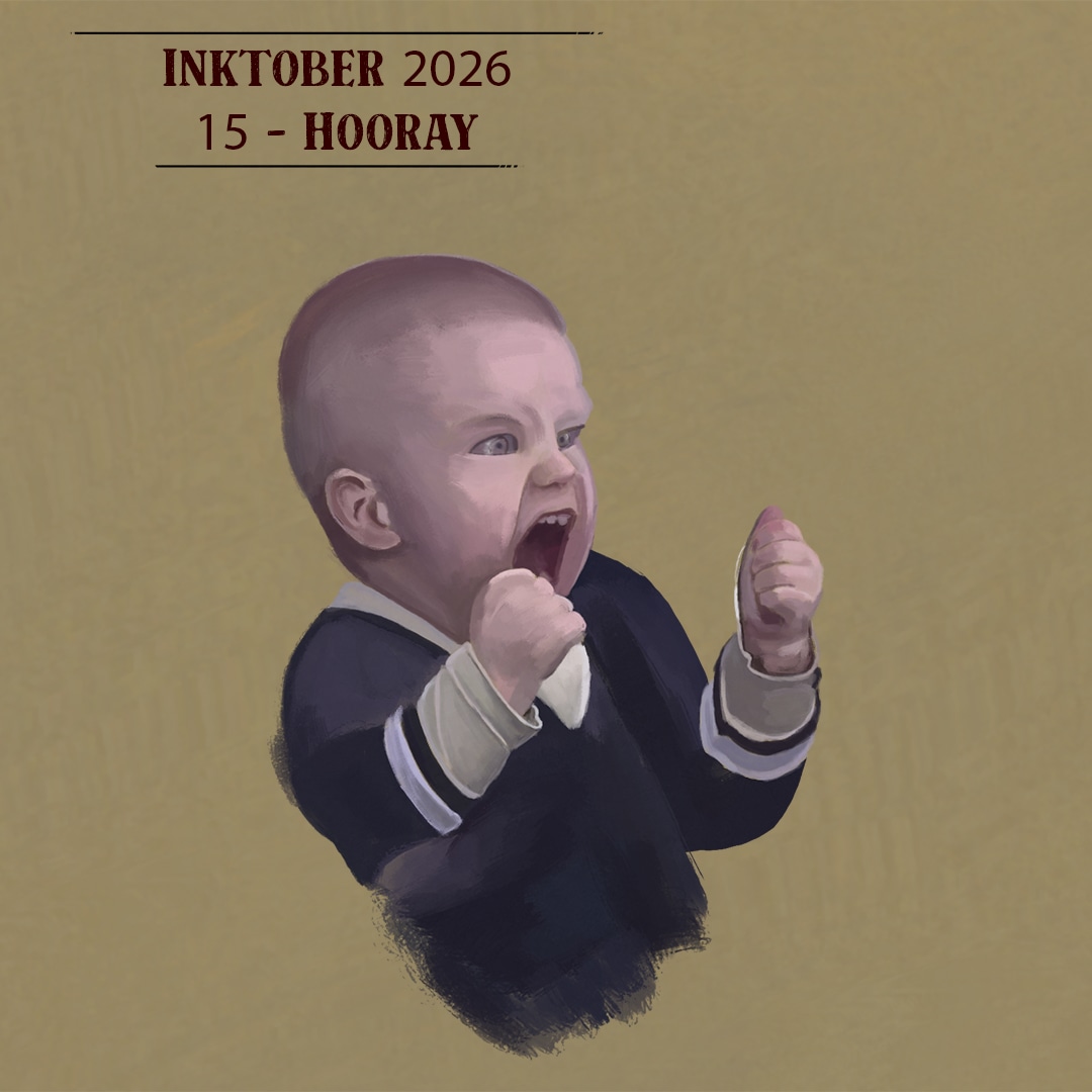 Inktober 2026 day 15: Hooray par LucasMonbel