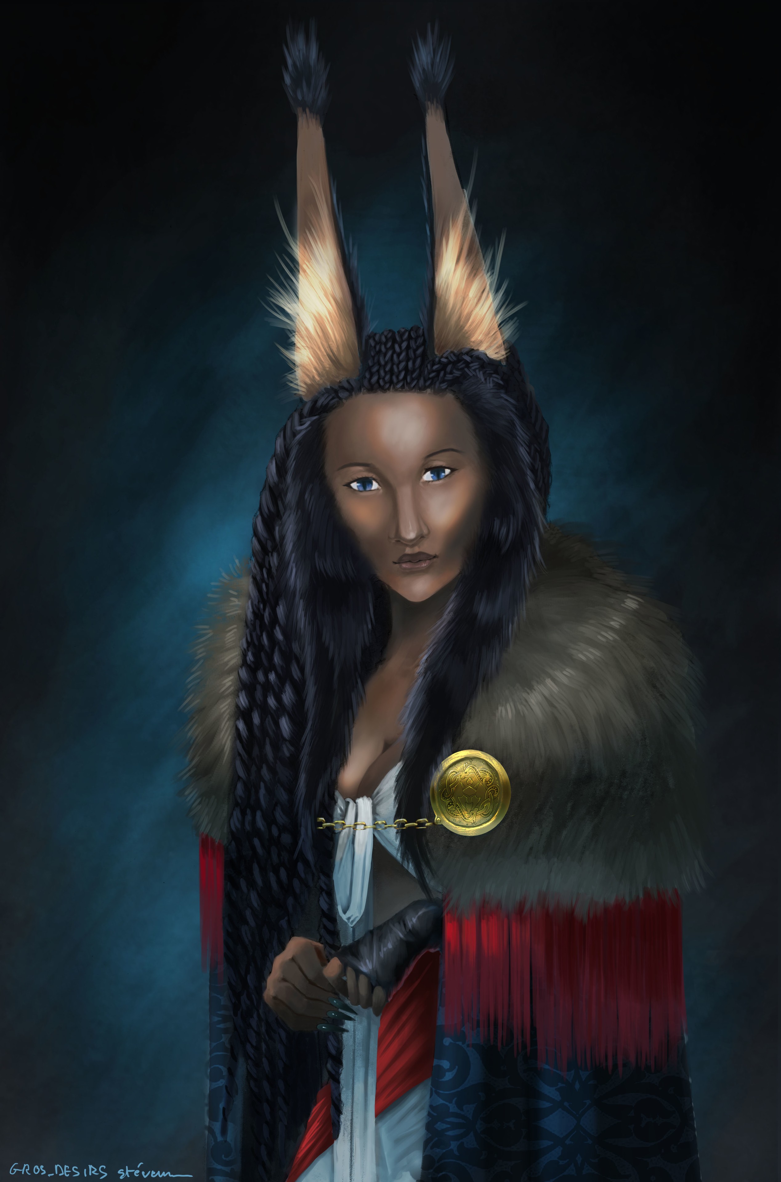 Portrait du générale Maria Ovak de l’armée impériale Handorienne par LordDarthNhiss