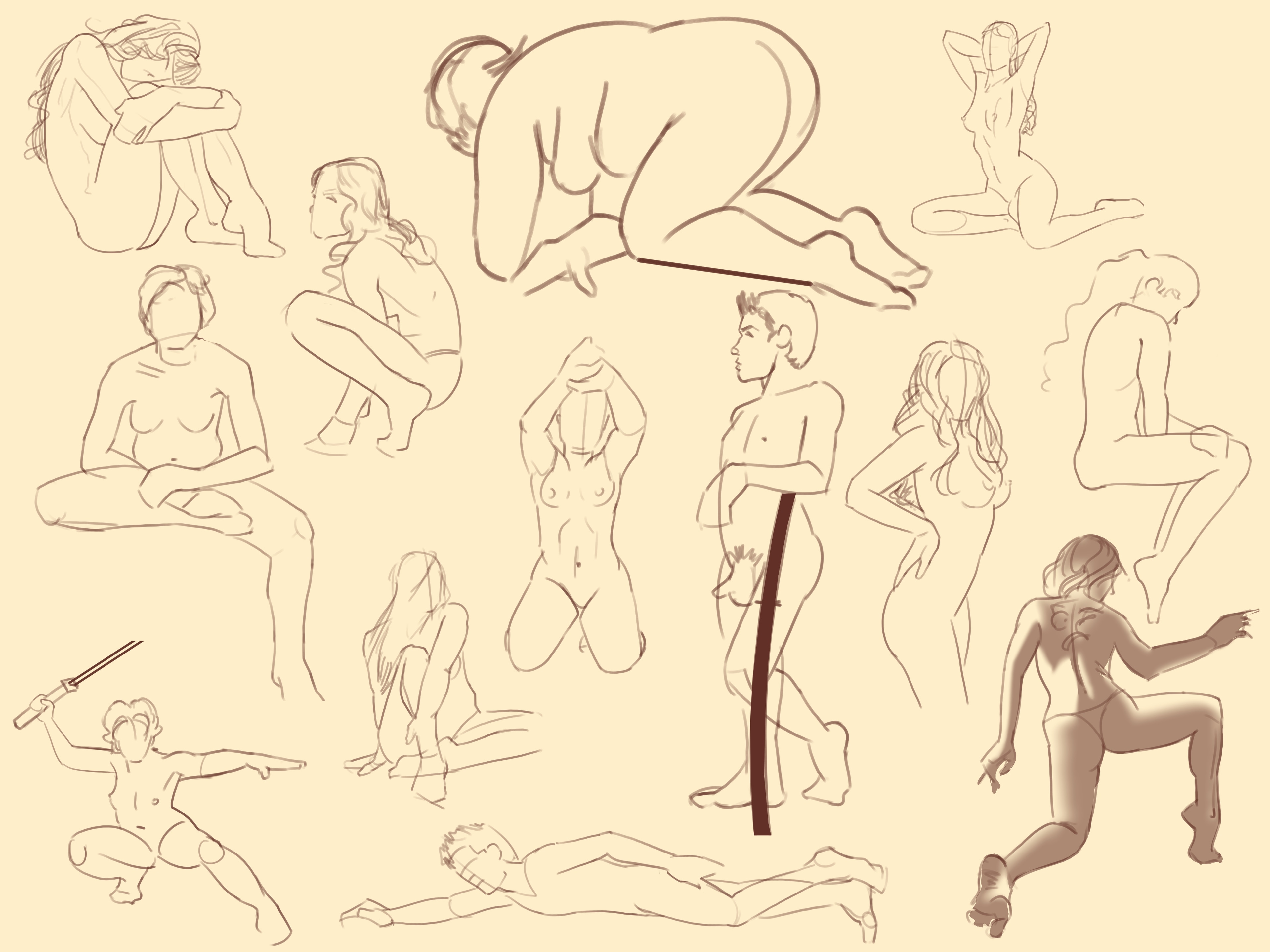 人体练习｜Gesture Study par g_r