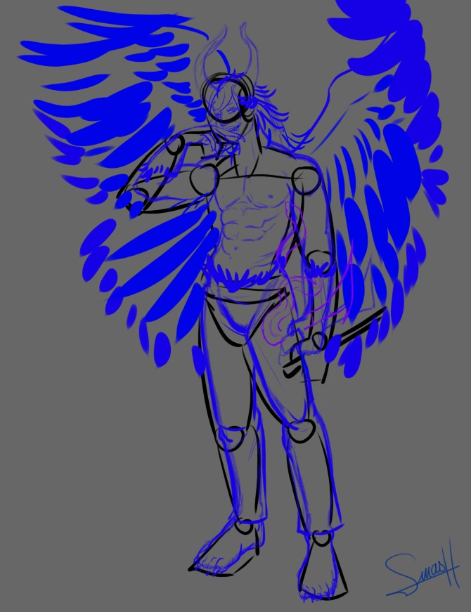 Pose et musculature par smash_no_jutsu