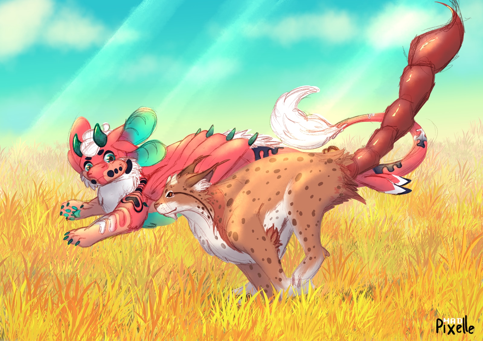 Course dans la plaine solaire par Mad Pixelle