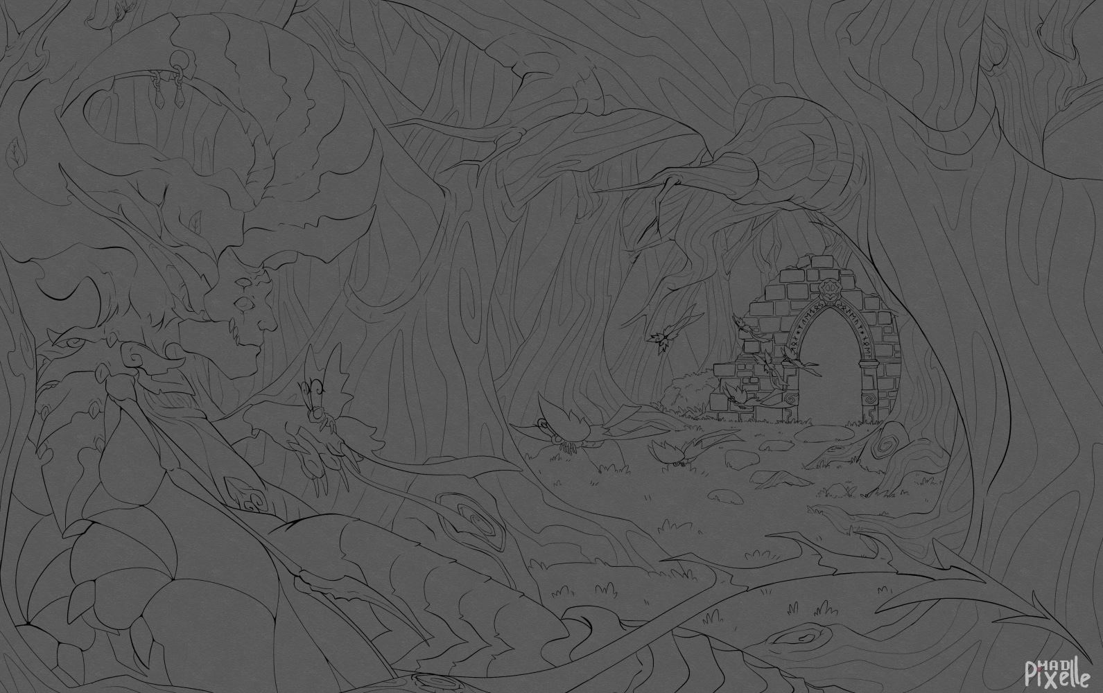 Suivons les papillons par Mad Pixelle