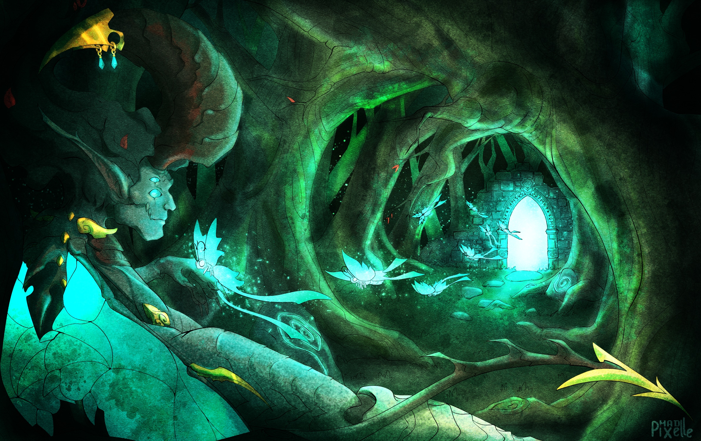 Suivons les papillons par Mad Pixelle