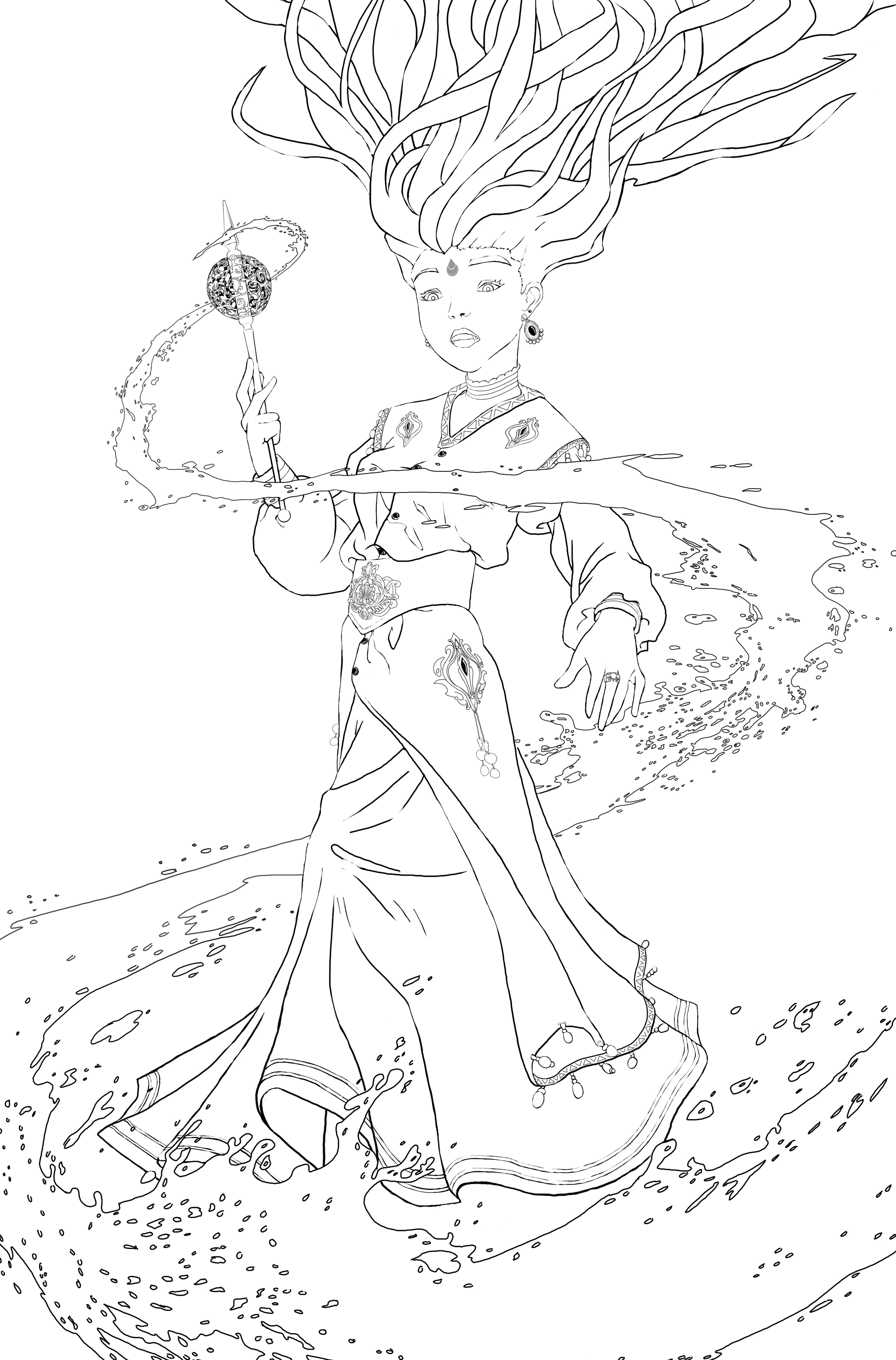 Sorcière de feu et de sang par Matt Fou