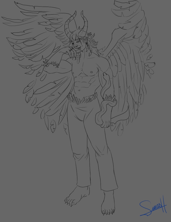 Pose et musculature par smash_no_jutsu