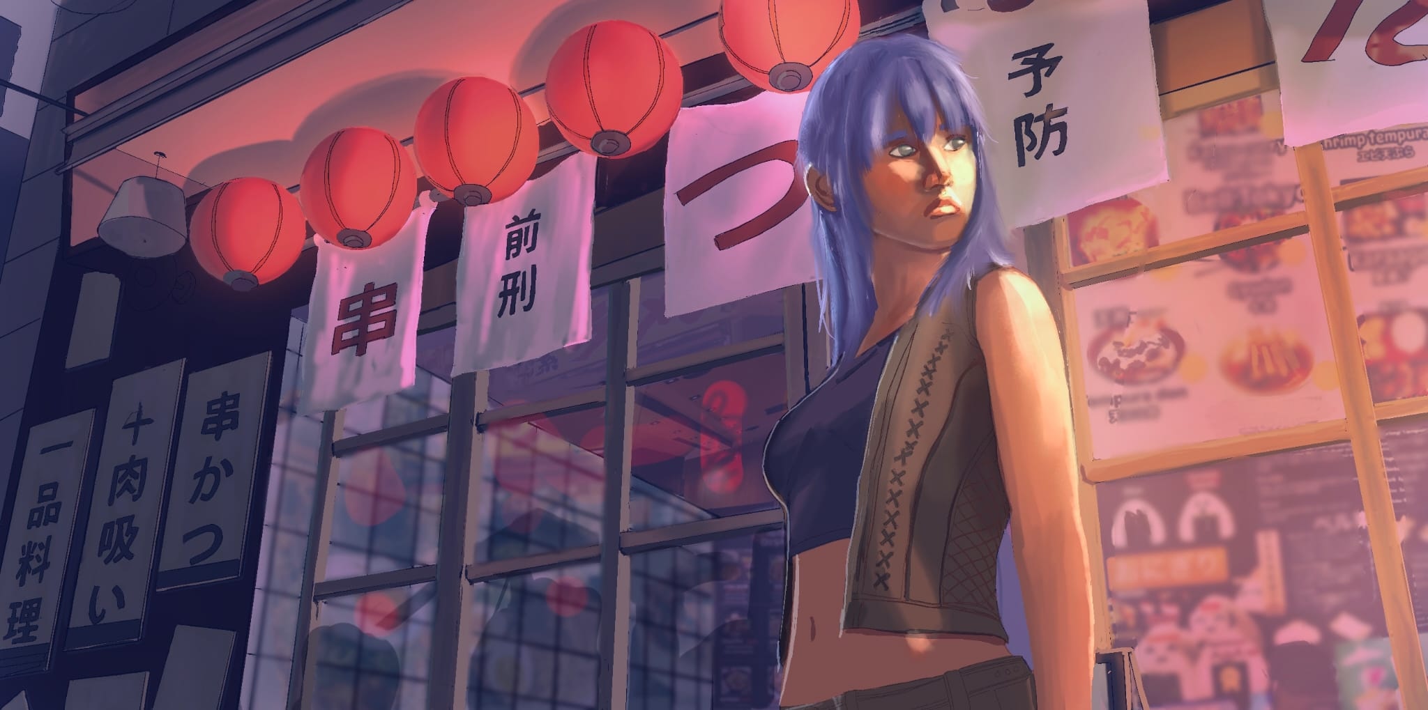 Walking down the street par ROY - bankai painter
