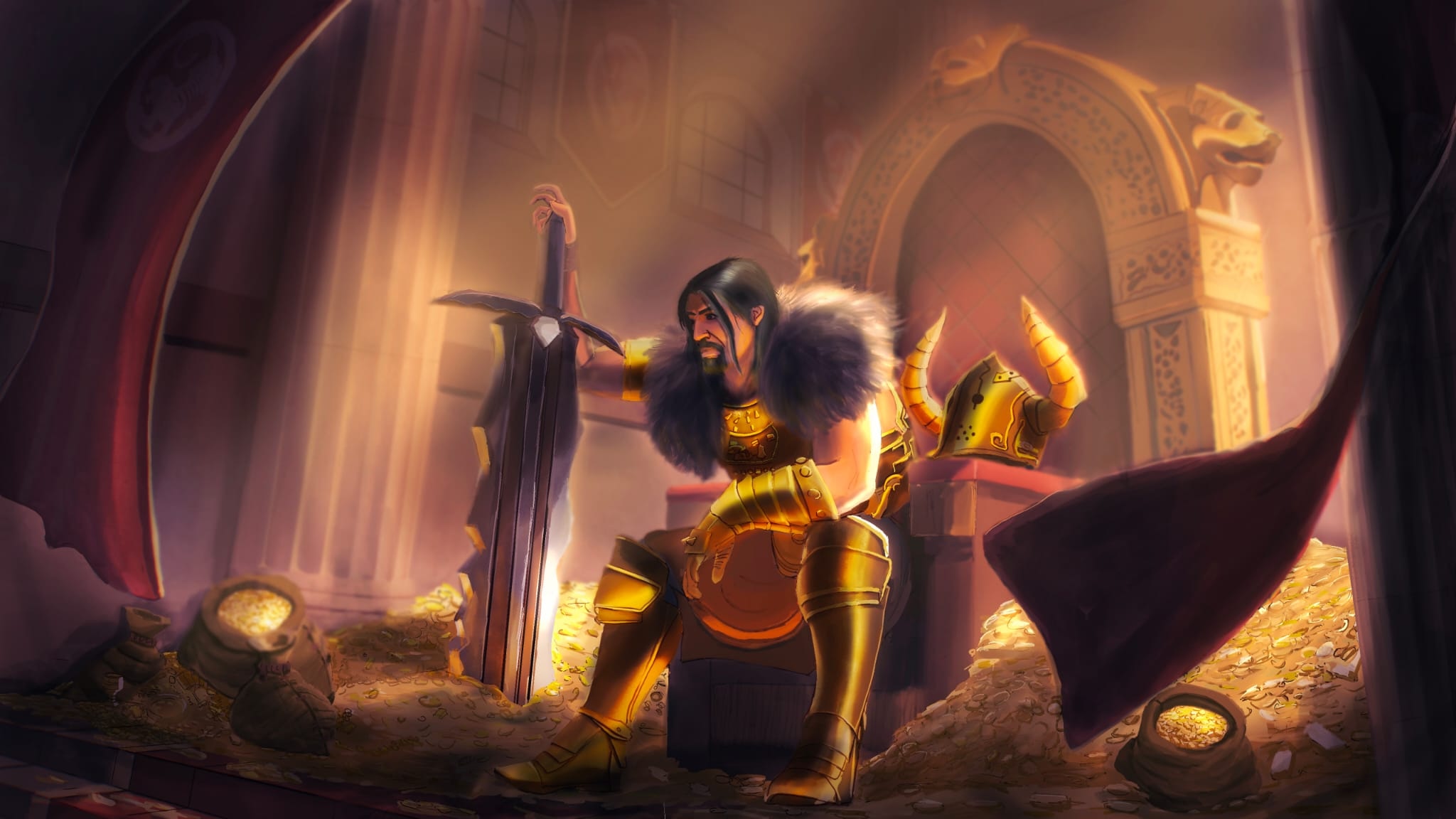 Art test challenge (DPM): Tryndamere Roi des barbares par ROY - bankai painter