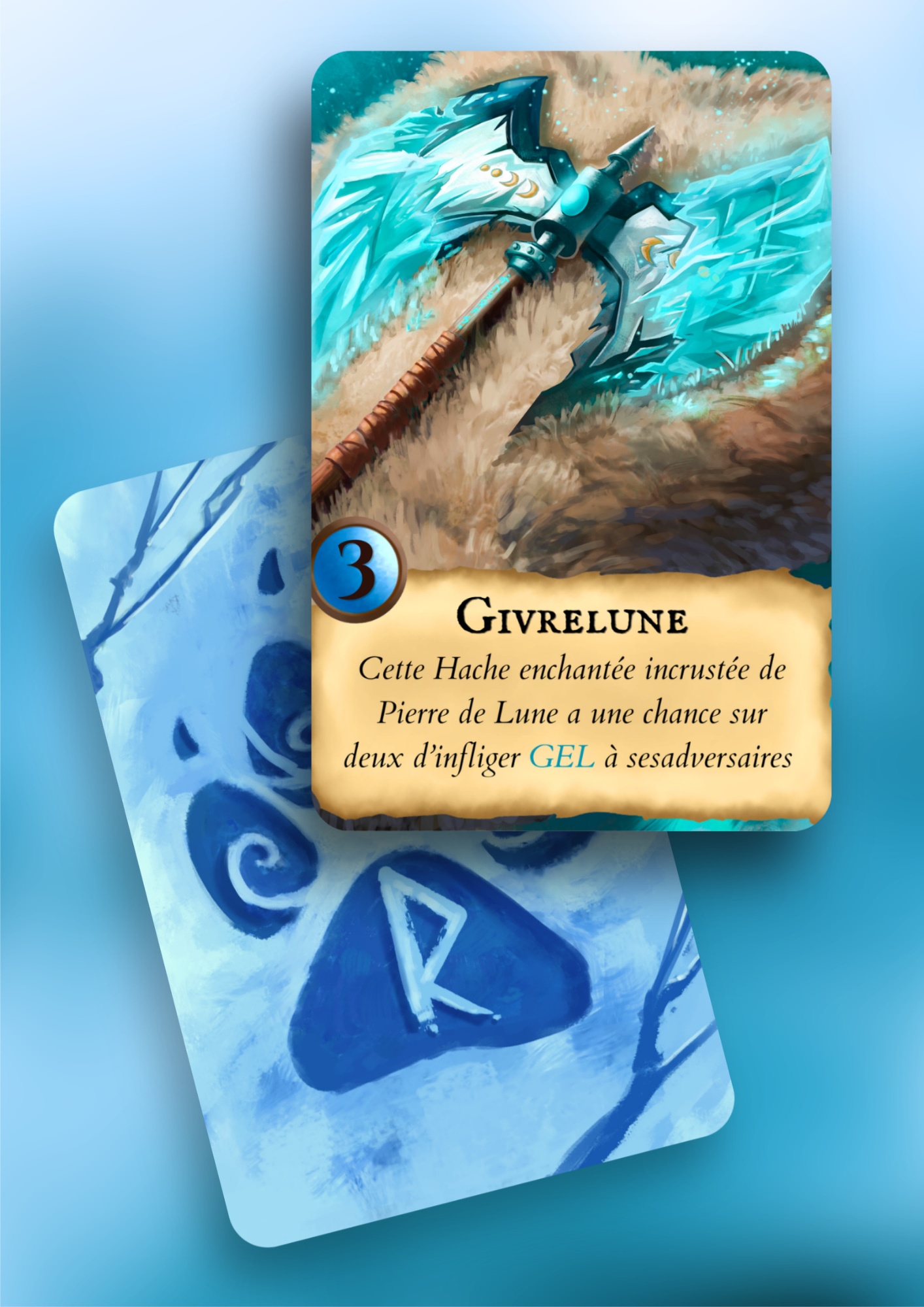 Hache enchantée - Givrelune par Bren