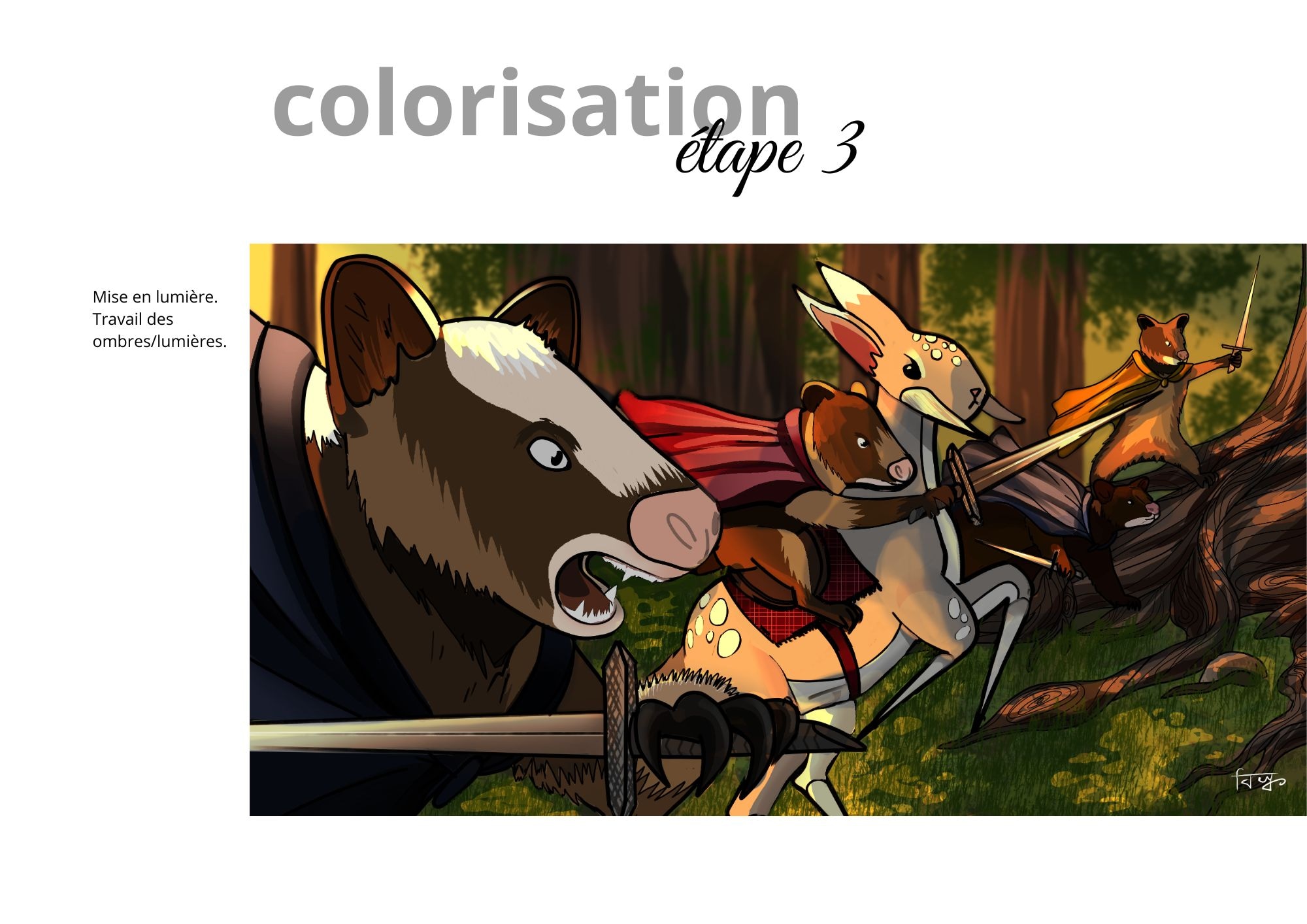 Digital painting pour le concours #19 dark vs light par Alicia_bsq