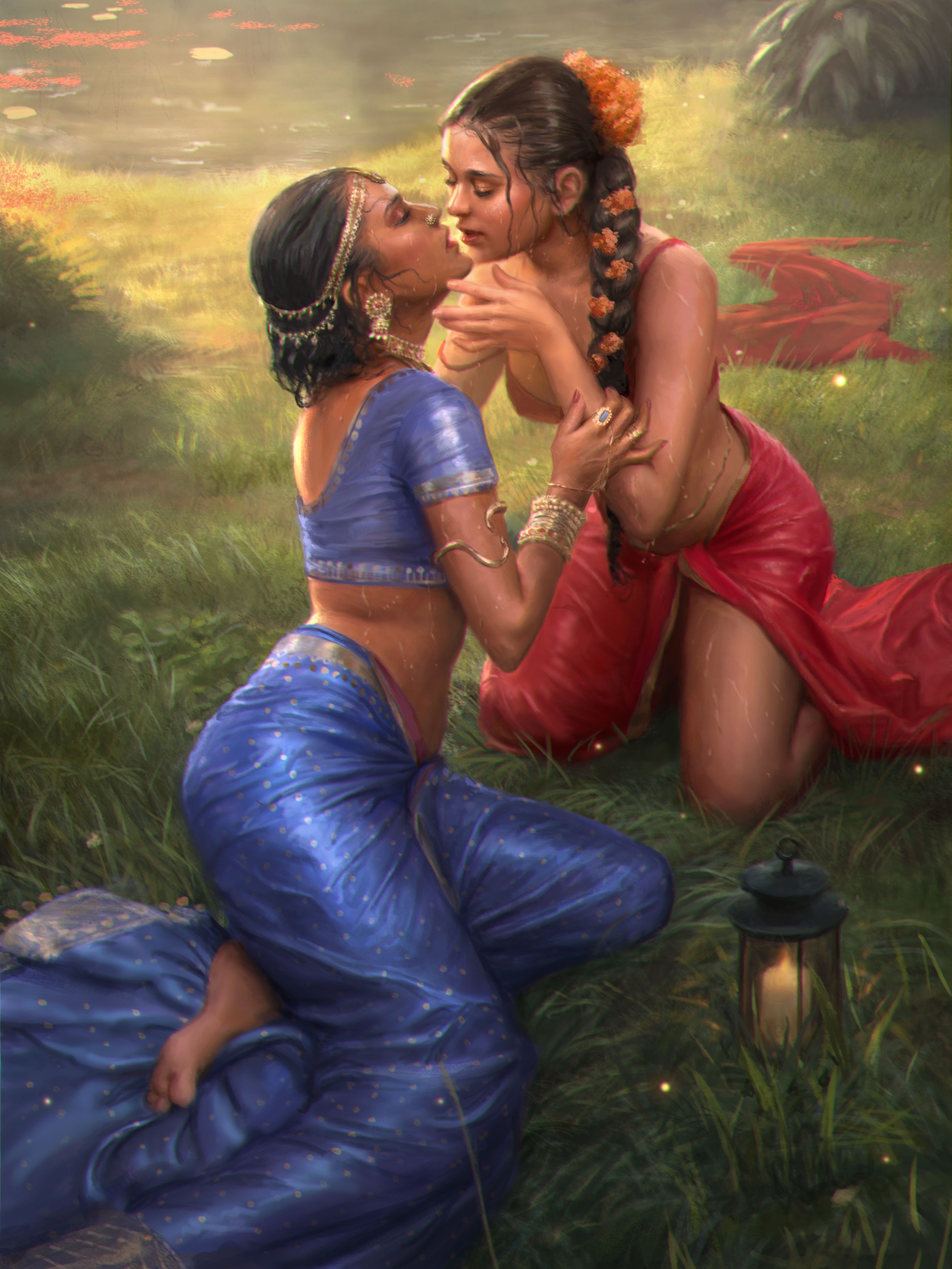 A Kiss Of Crimson Ash Commission par Morganemgl