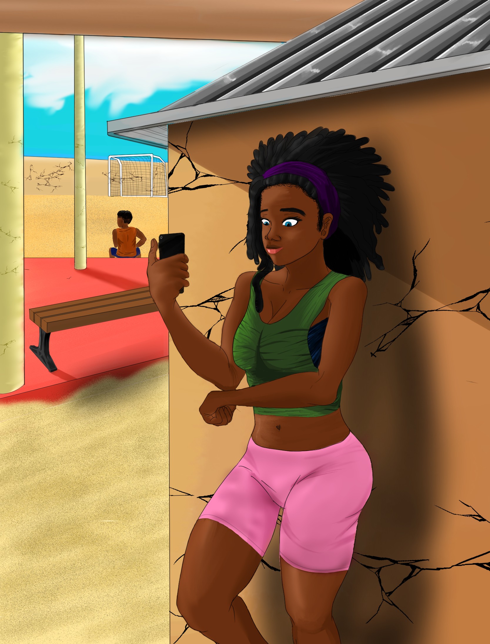 afro environment school artwork 2 par WadKab21