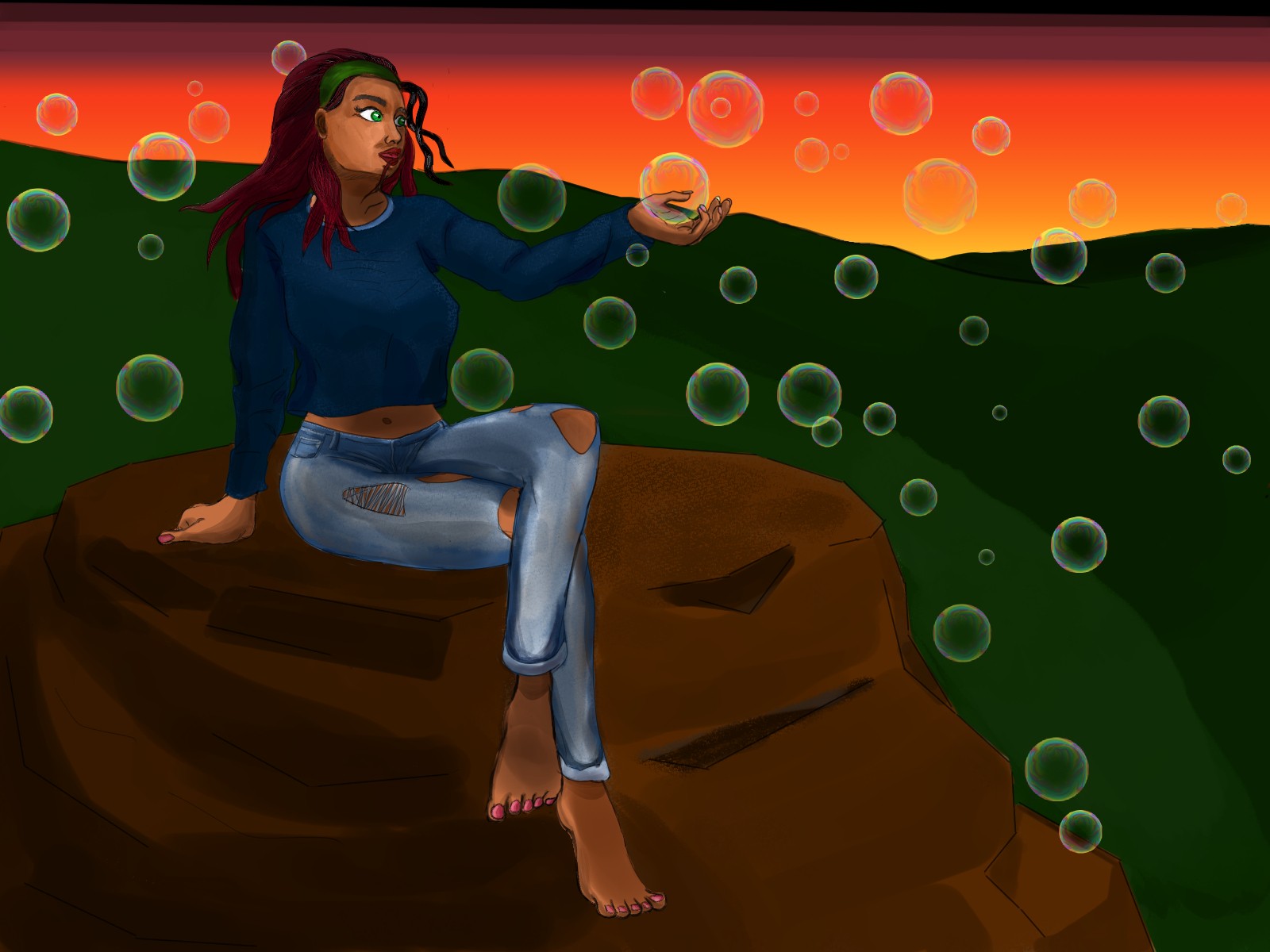 afro woman evening par WadKab21