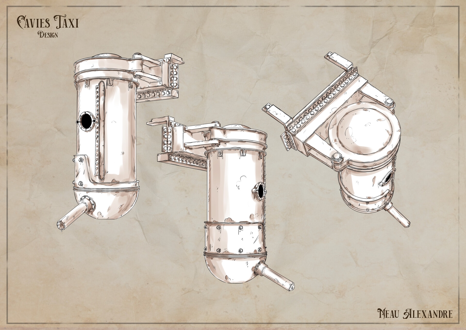 Cavies Taxi - Interior & Props par radec