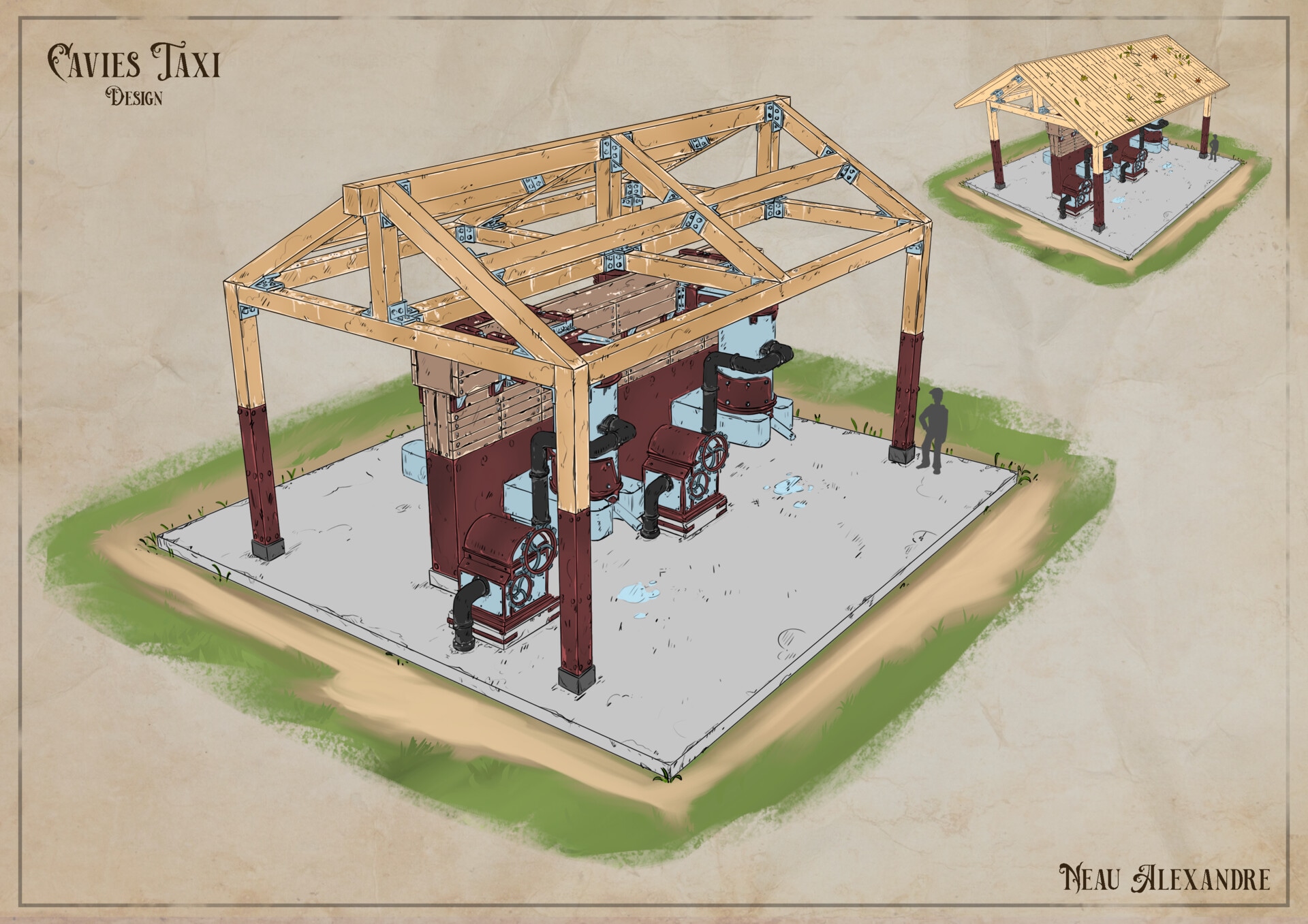 Cavies Taxi - Interior & Props par radec