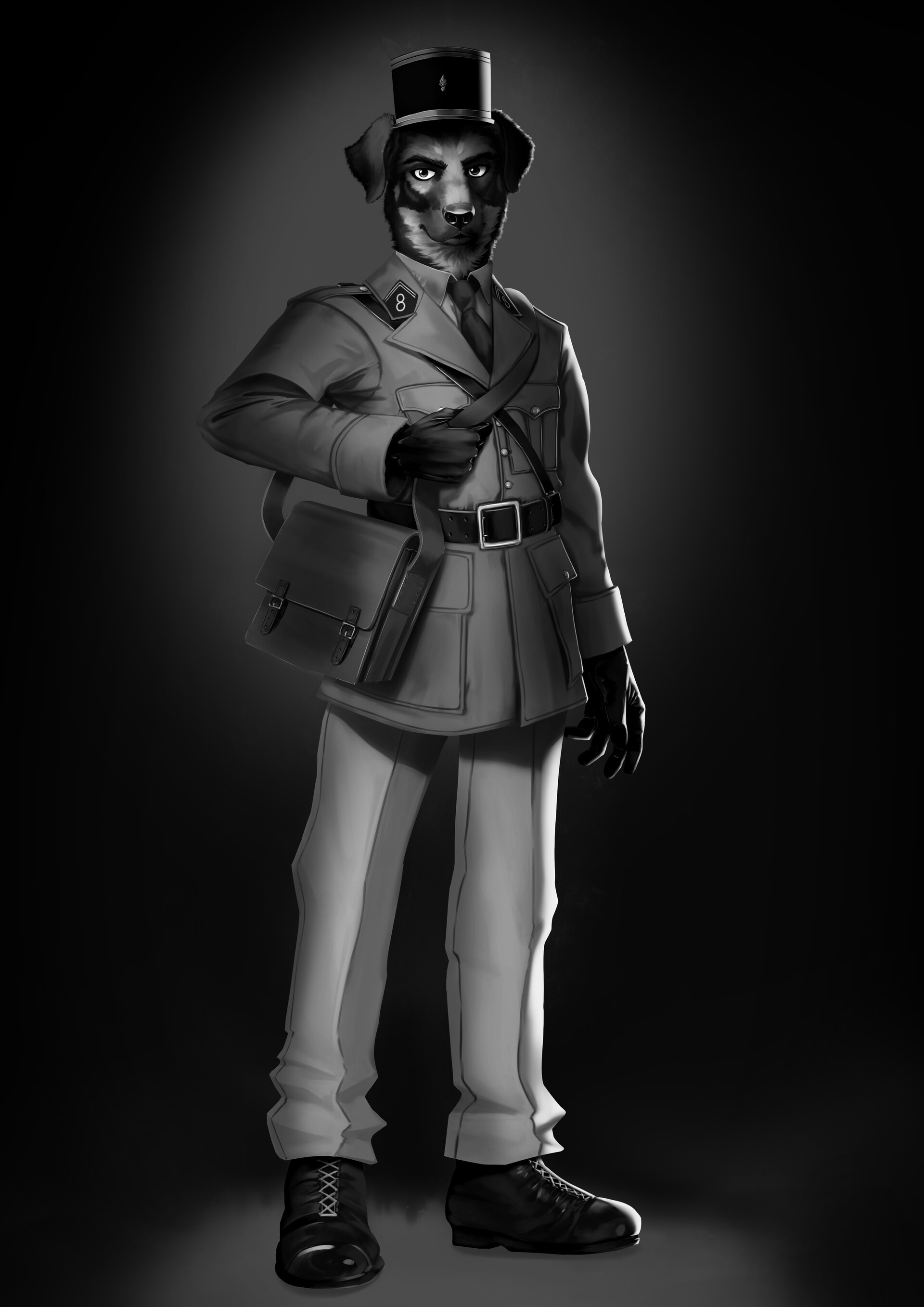 Character illustration - Code N - Final Year Project par radec