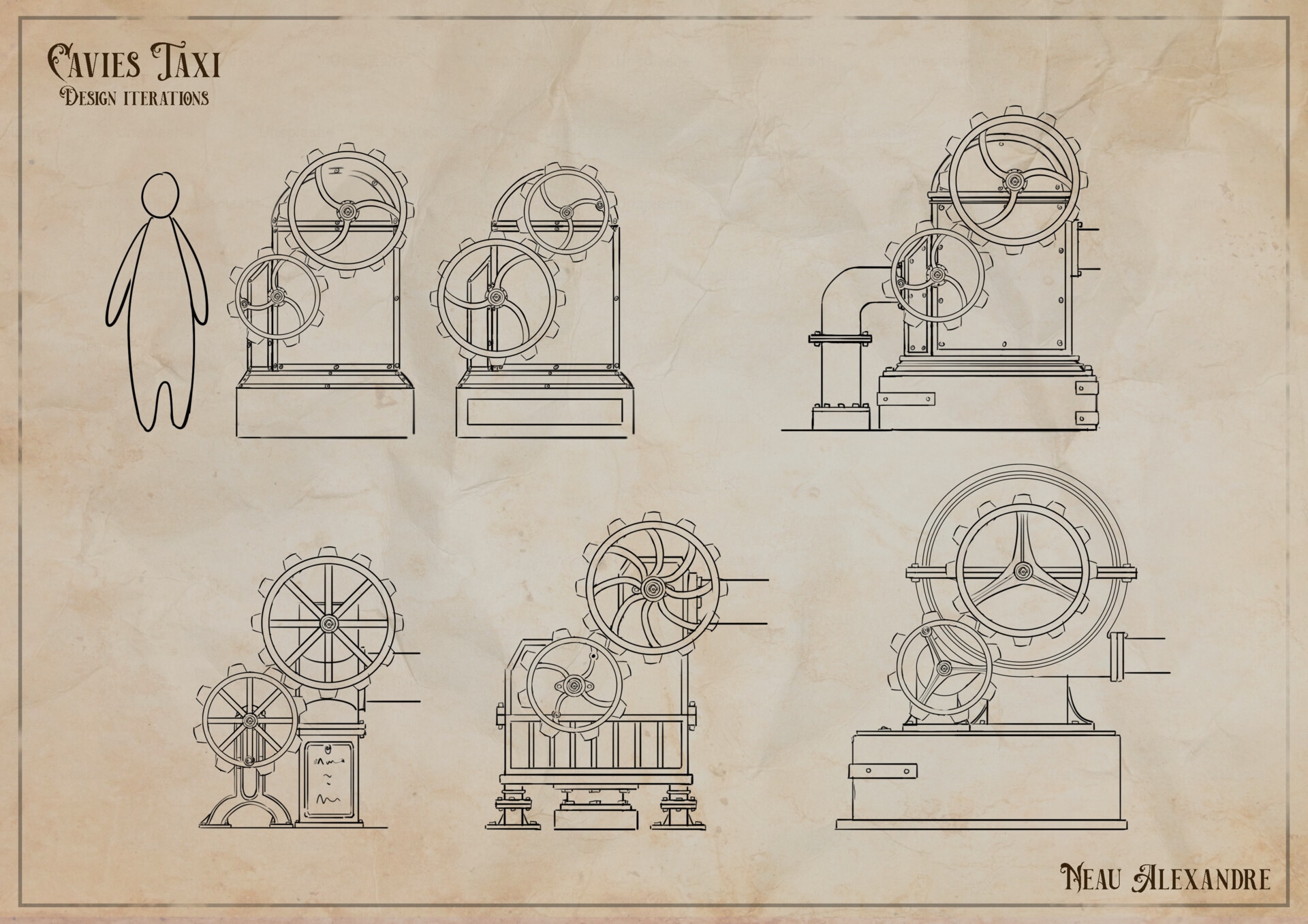 Cavies Taxi - Interior & Props par radec