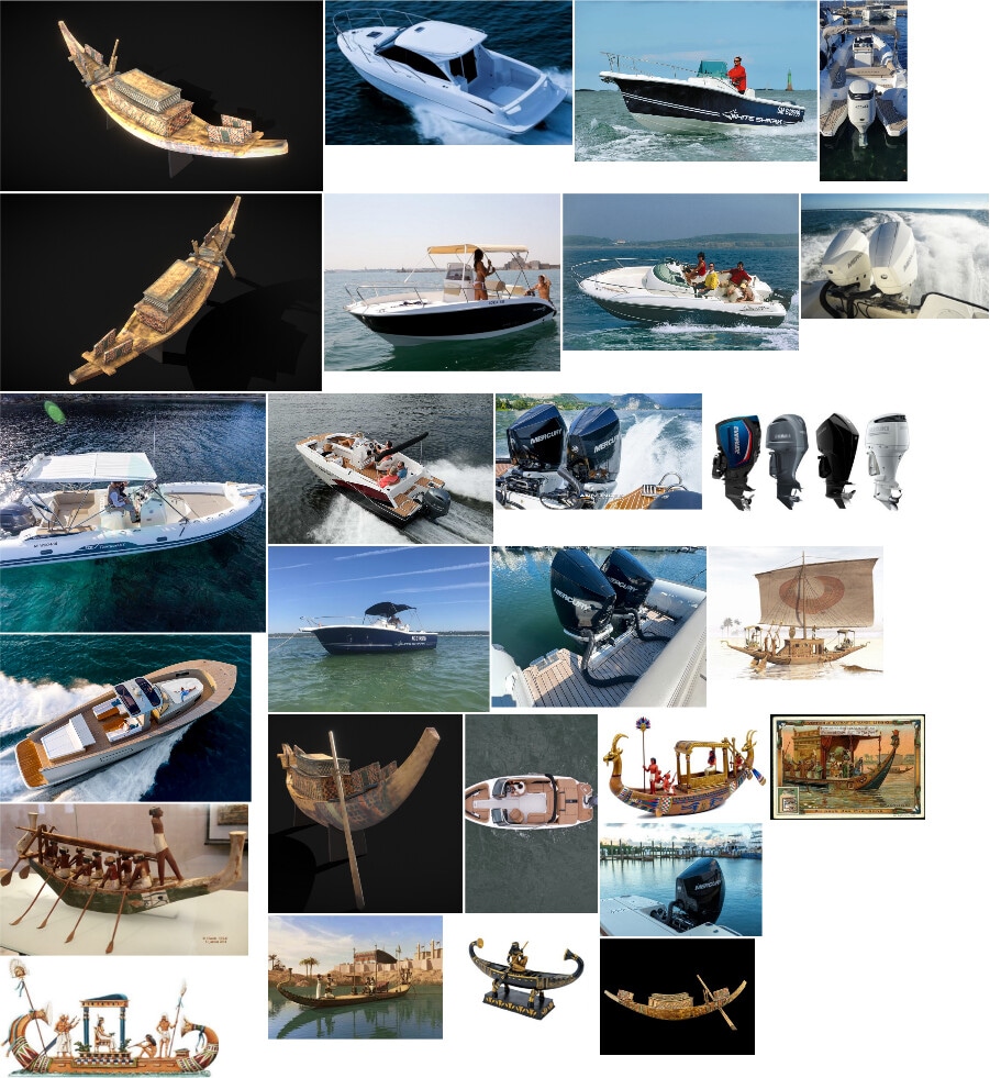 Egyptian modern barge par radec