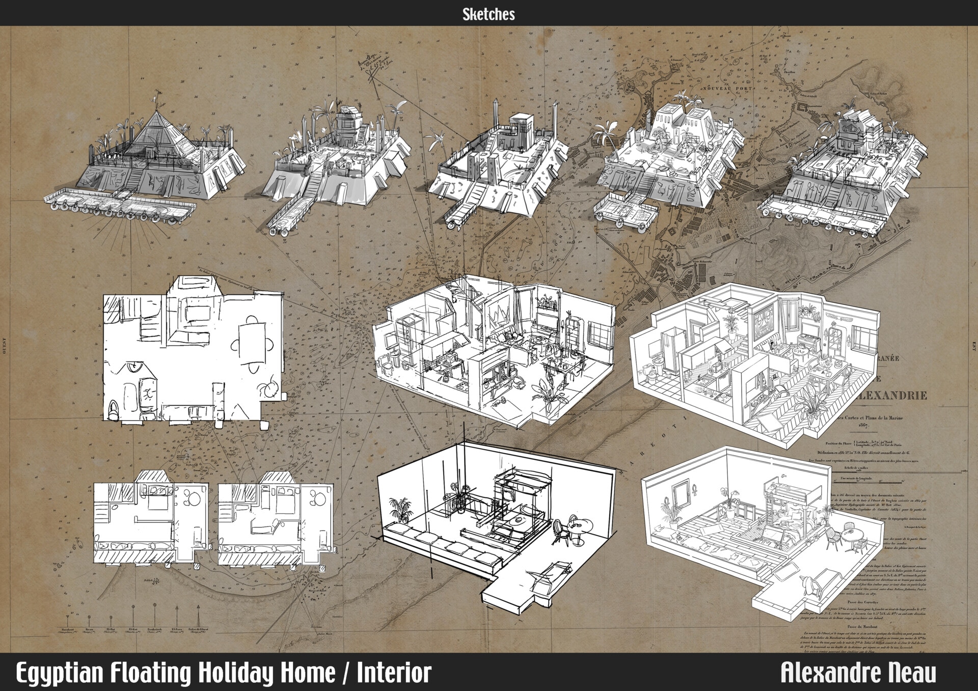 Egyptian floating holliday home par radec