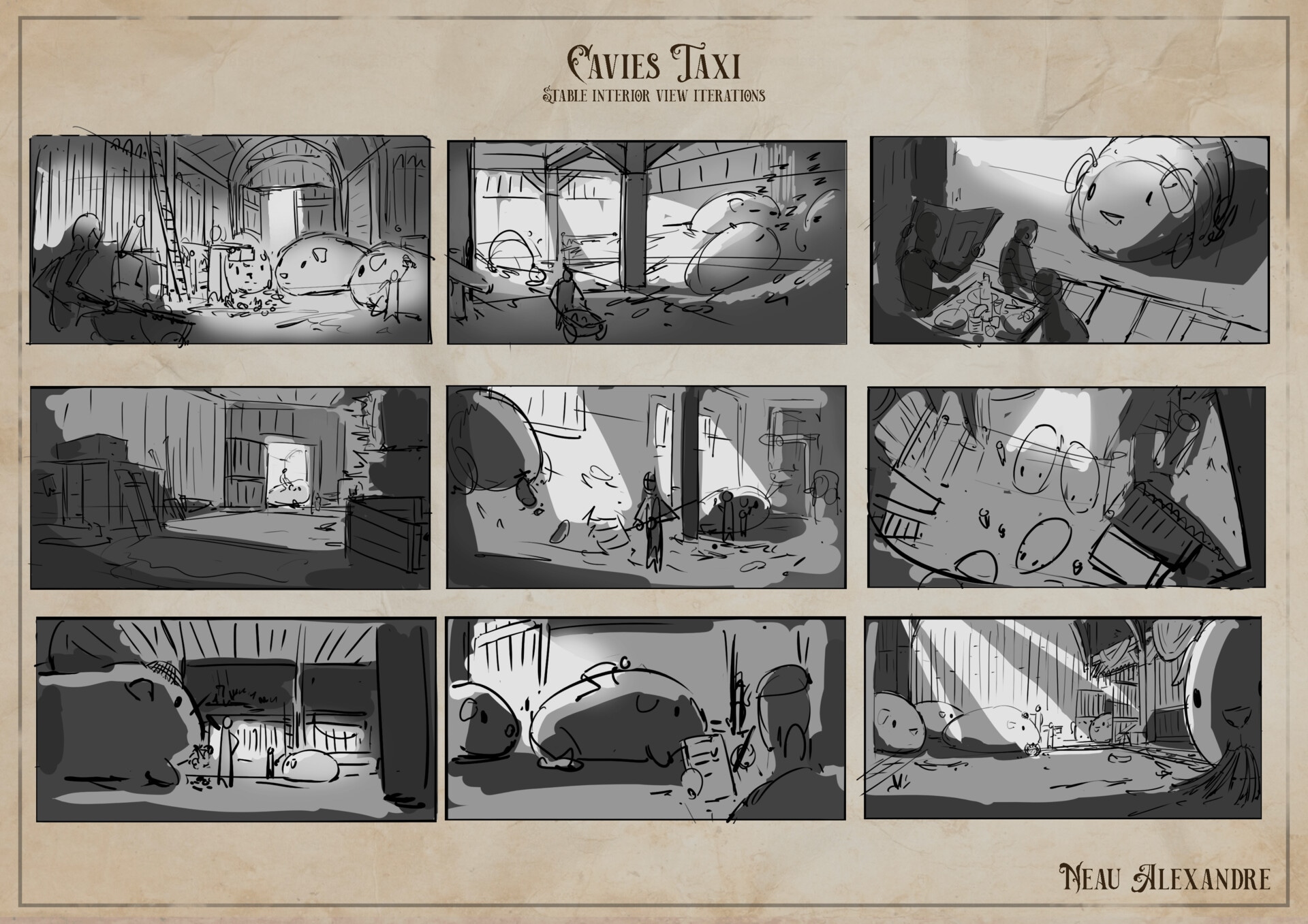 Cavies Taxi - Interior & Props par radec