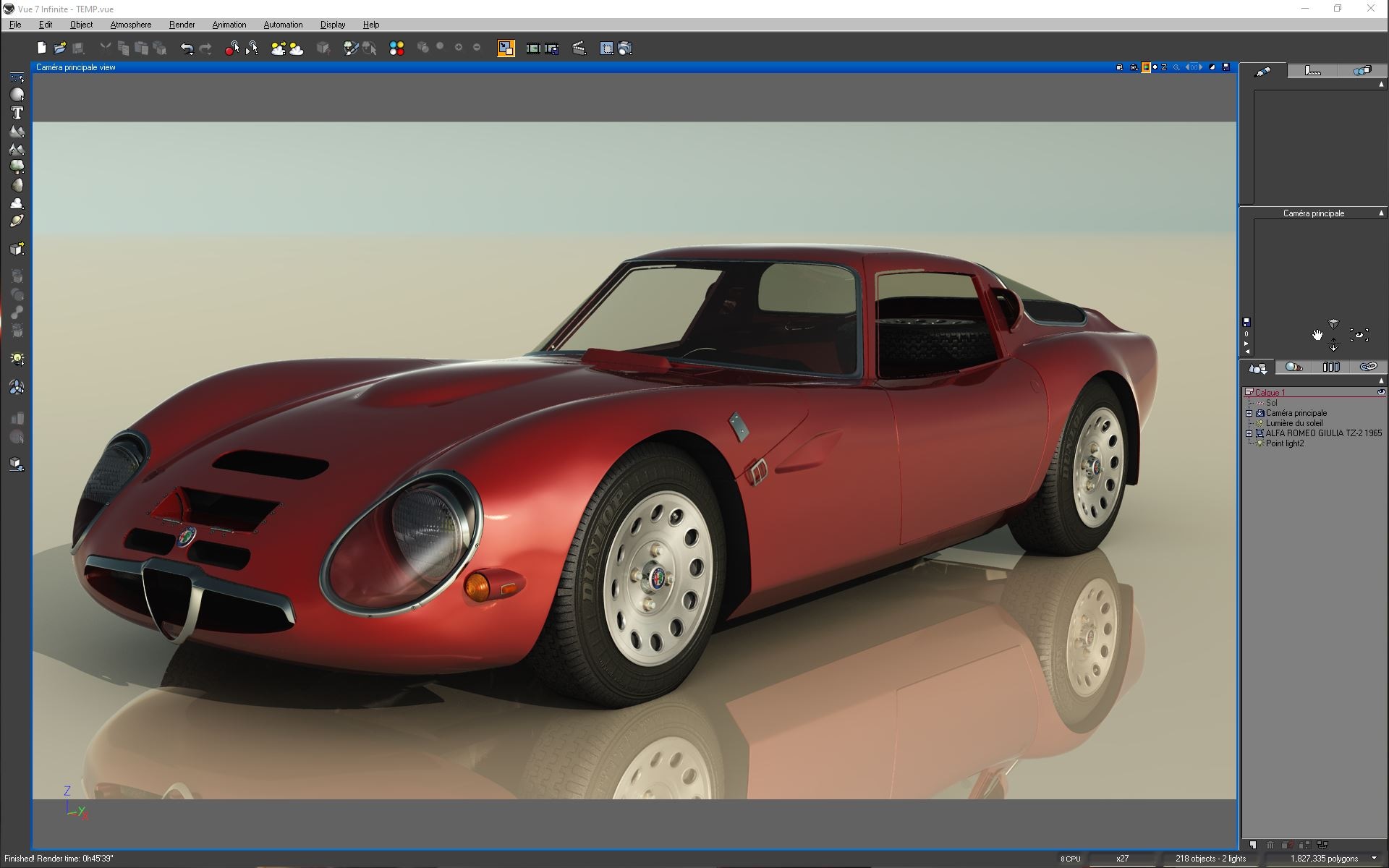 Alfa Romeo Giullia TZ-2 1965 - Conception par angelesteban