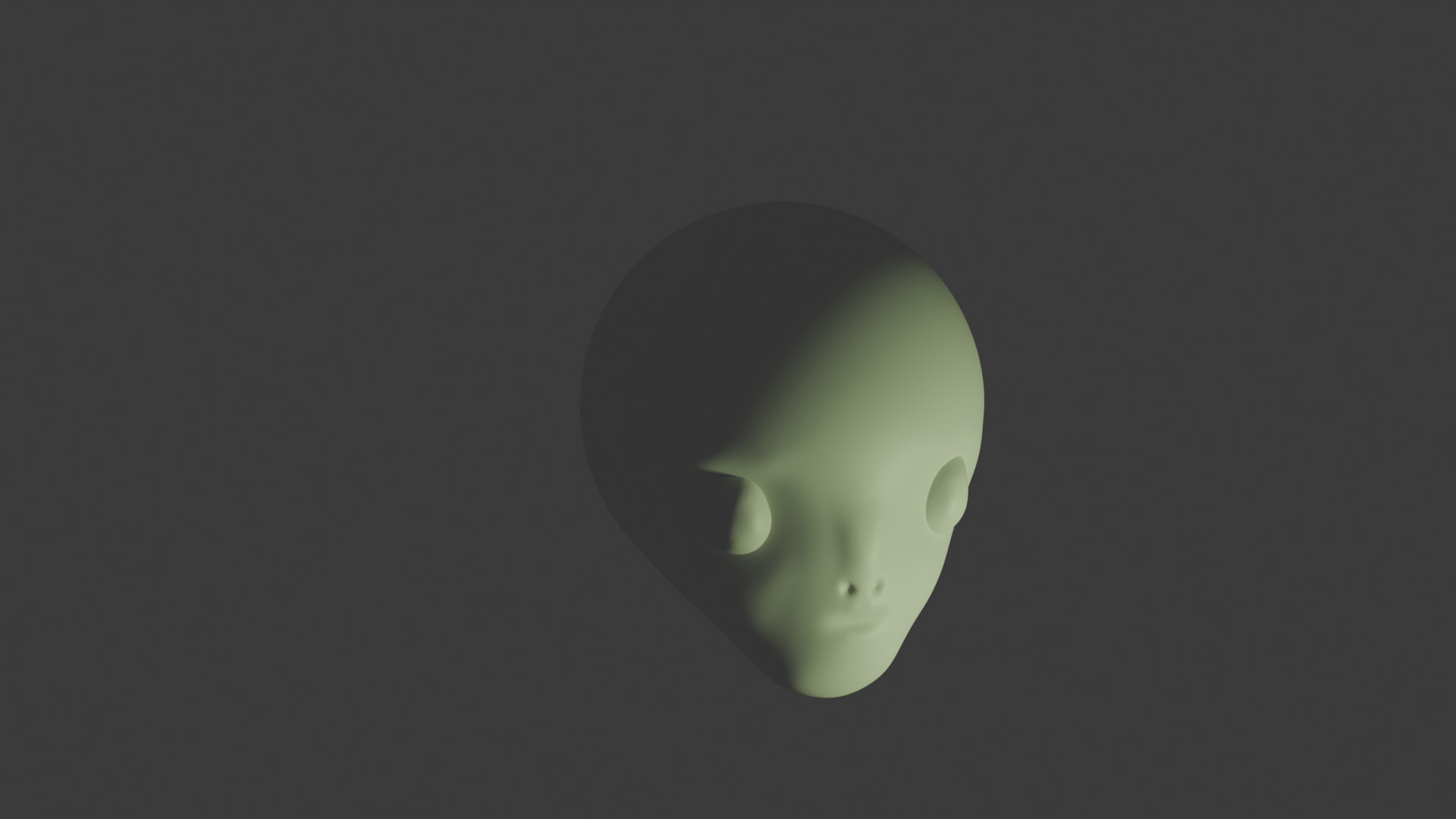 Tête d'alien par Trech