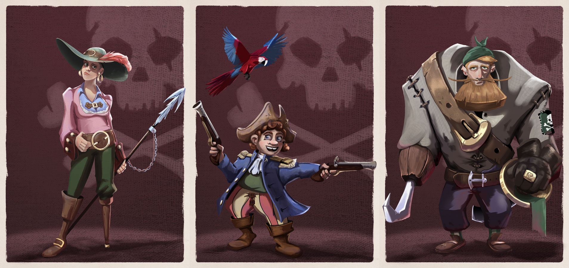 Pirates pour un jeu de société par nadel
