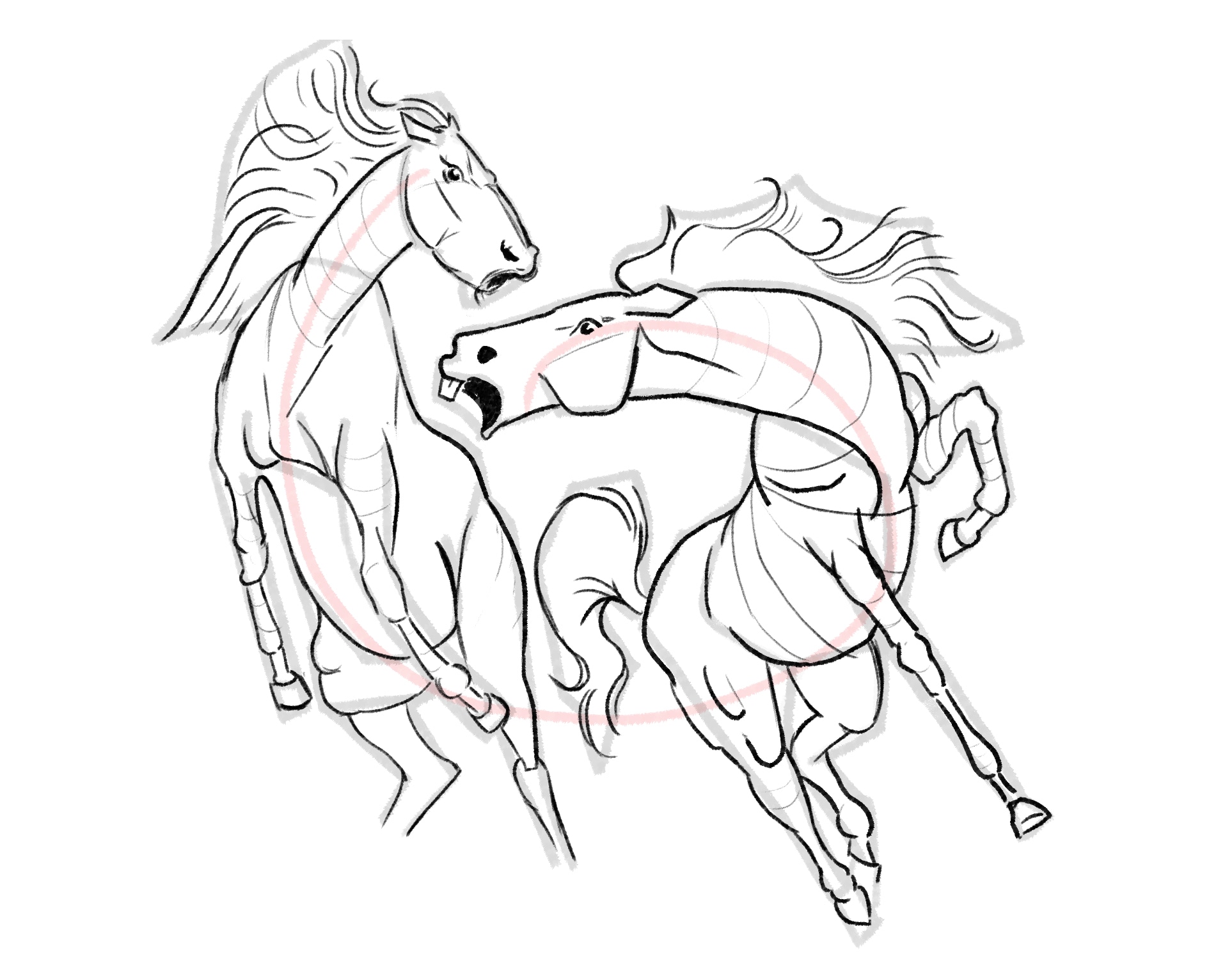 Sketches Chevaux par Taliesin